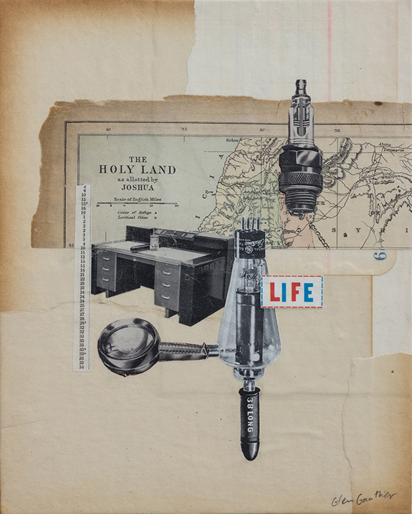 Do Not Fear, 10" x 8", collage on art board