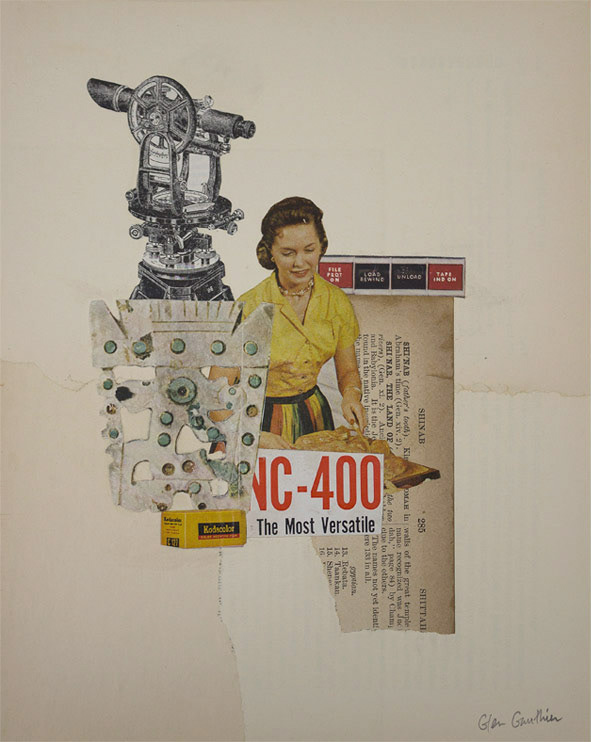 The Most Versatile, 8" x 10", collage on art board.