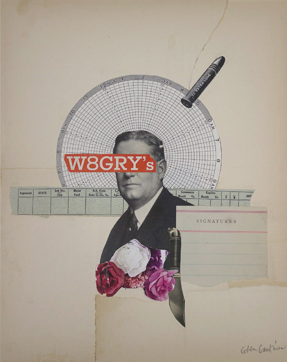 Major Peril, 8" x 10", collage on art board.