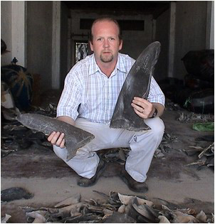That is me documenting the seizure of shark fins.
