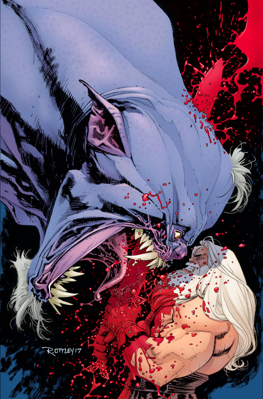 Head Lopper #7 (B&W art by Ryan Ottley)
