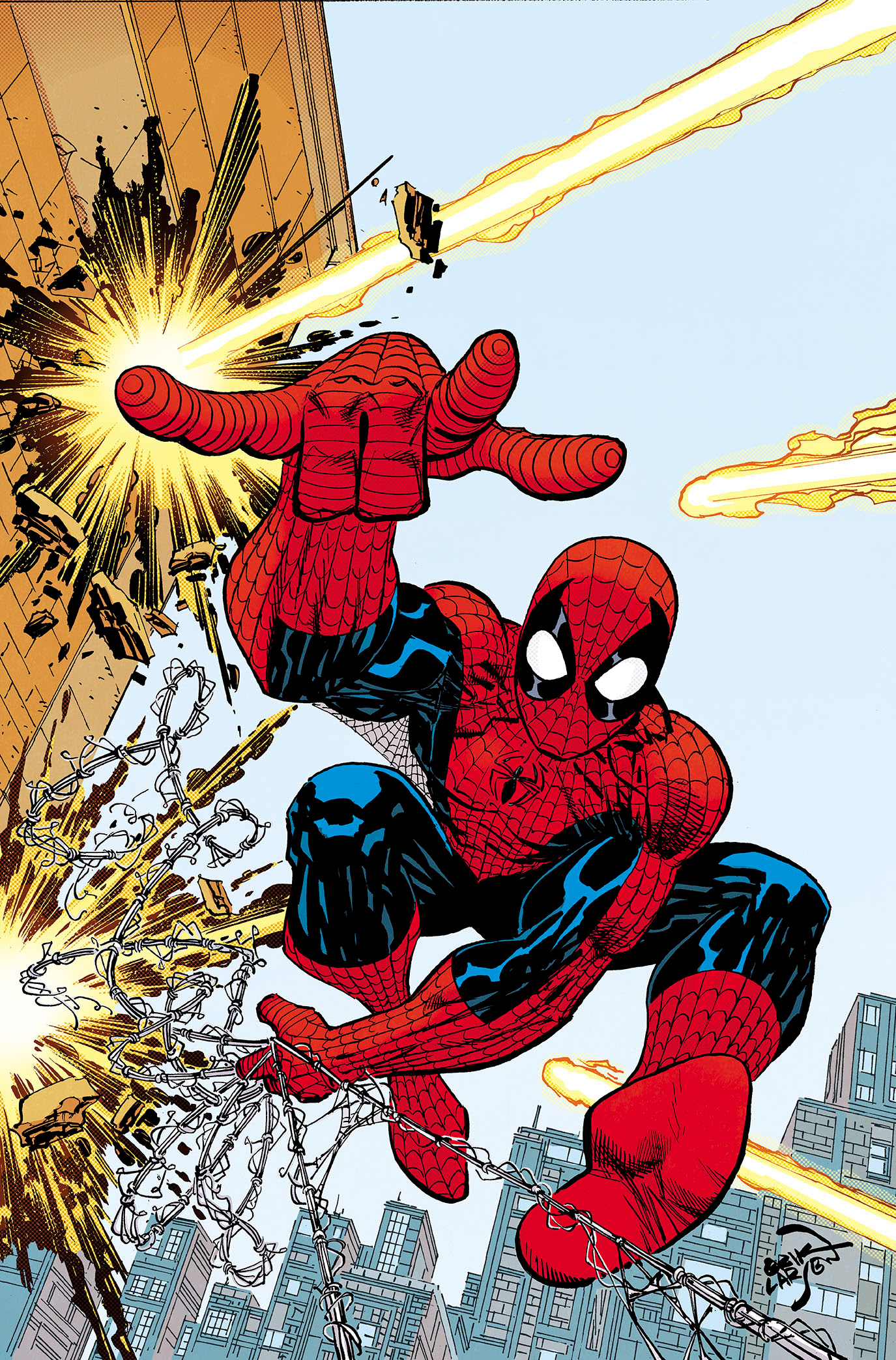 Amazing Spider-Man (line art by Erik Larsen)