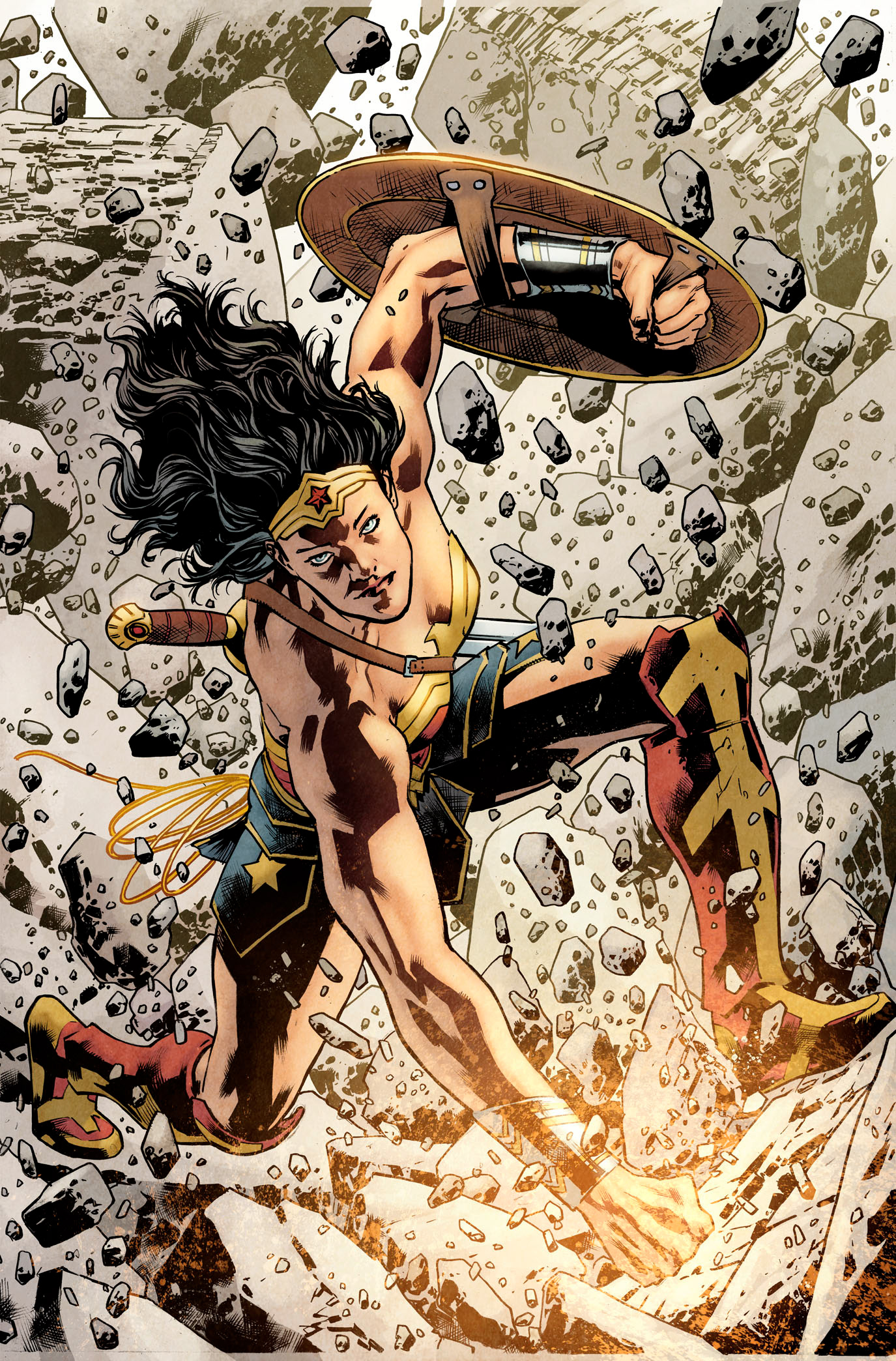 Wonder Woman Annual #2 (B&W art by Bryan Hitch)