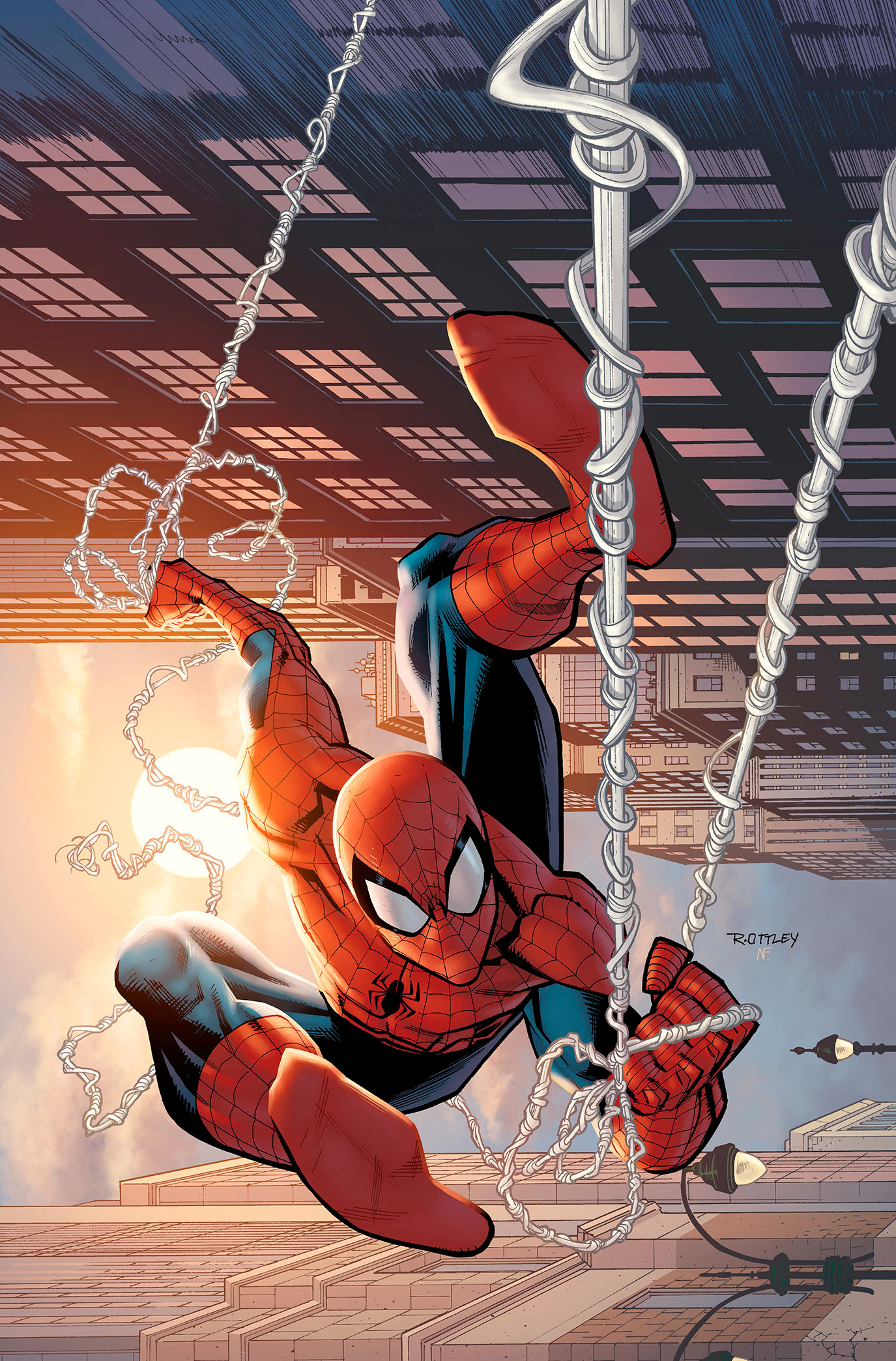 Amazing Spider-Man #14 (B&W art by Ryan Ottley)