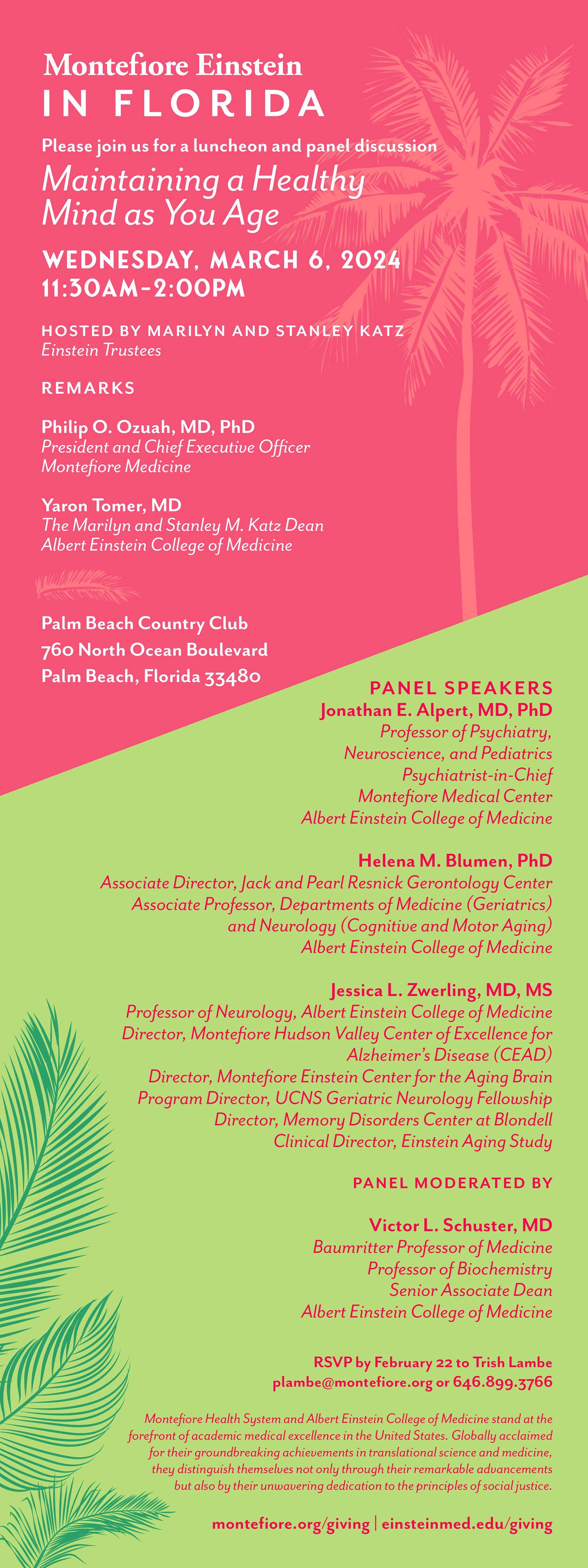 Montefiore Einstein in Florida: Invitation