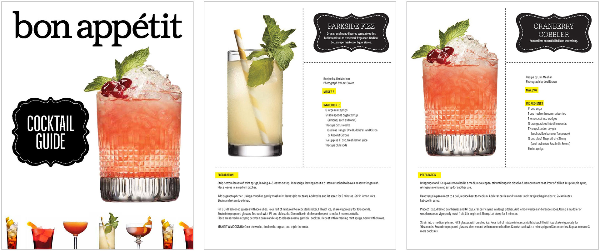Cocktail Guide Insert