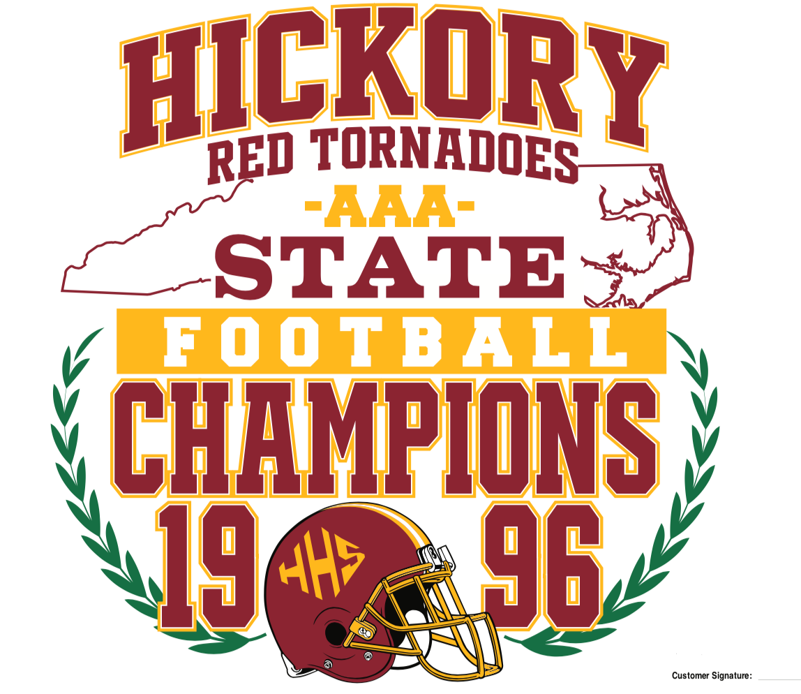 Greg Heckler - Hickory HS Football Champs T-shirt Design