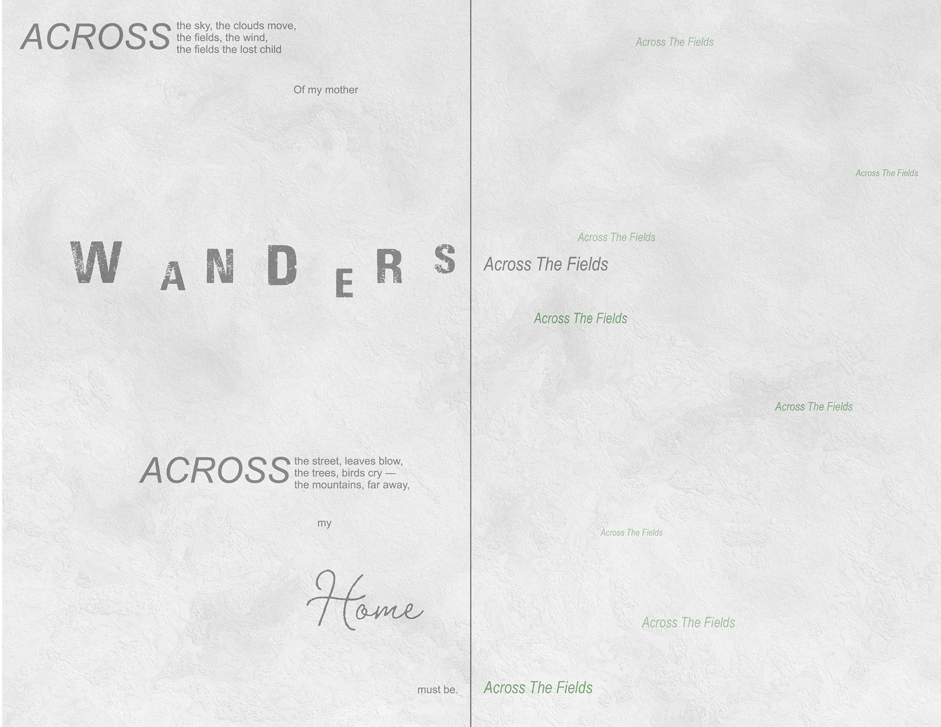 Across the Fields Spread