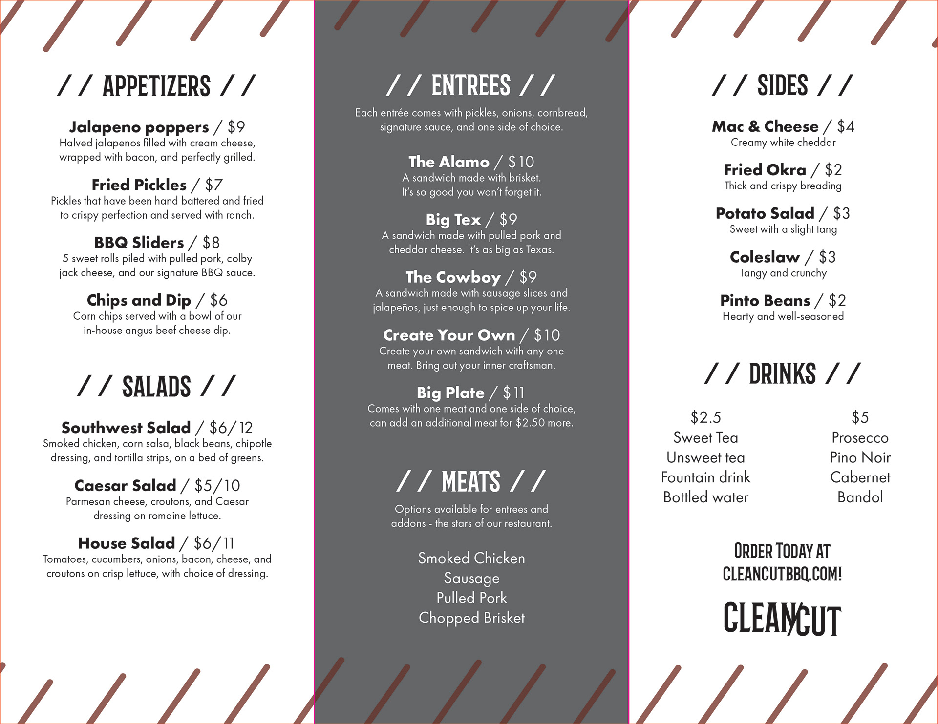 Menu Inside Design