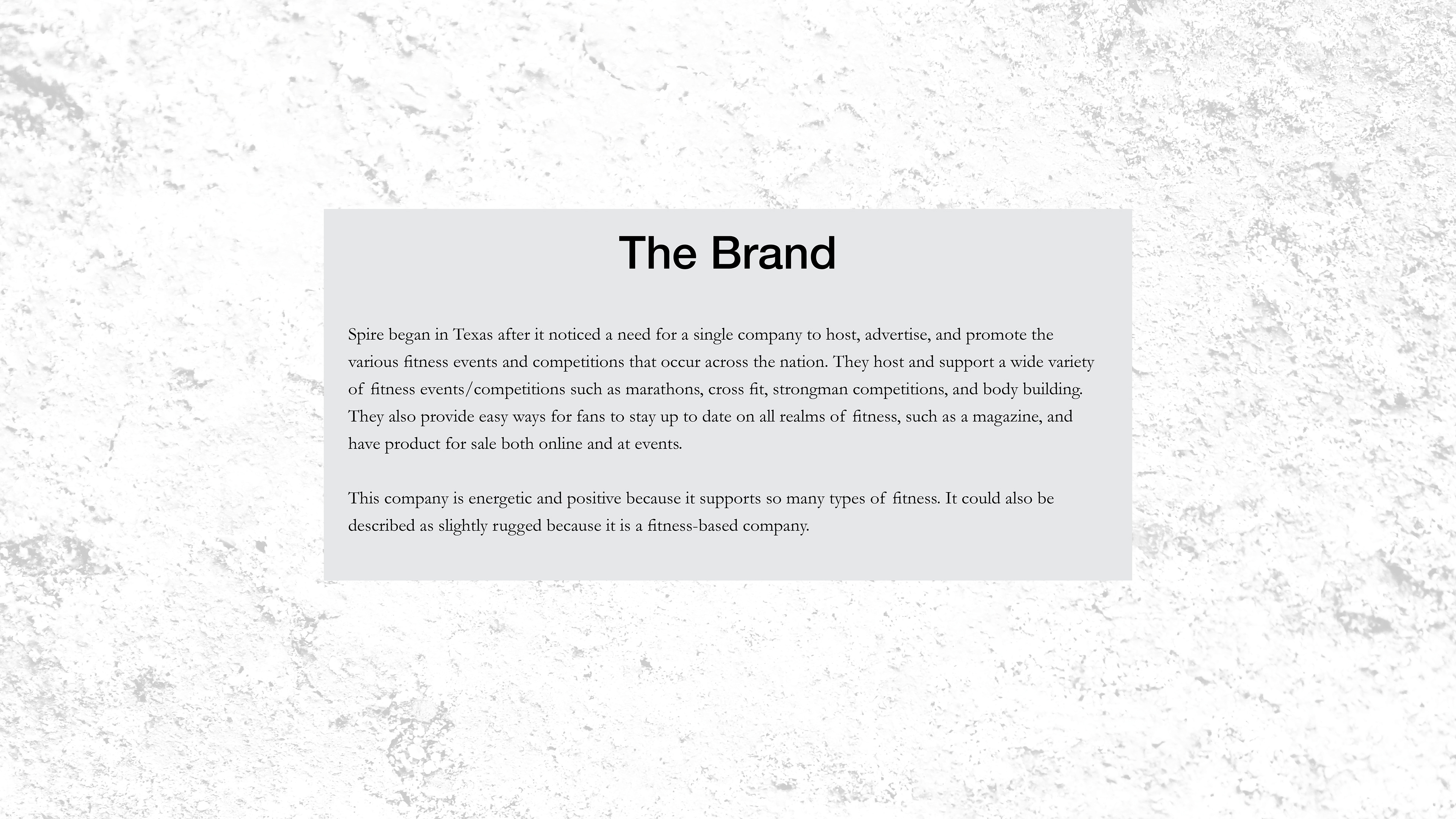 Brand Explanation