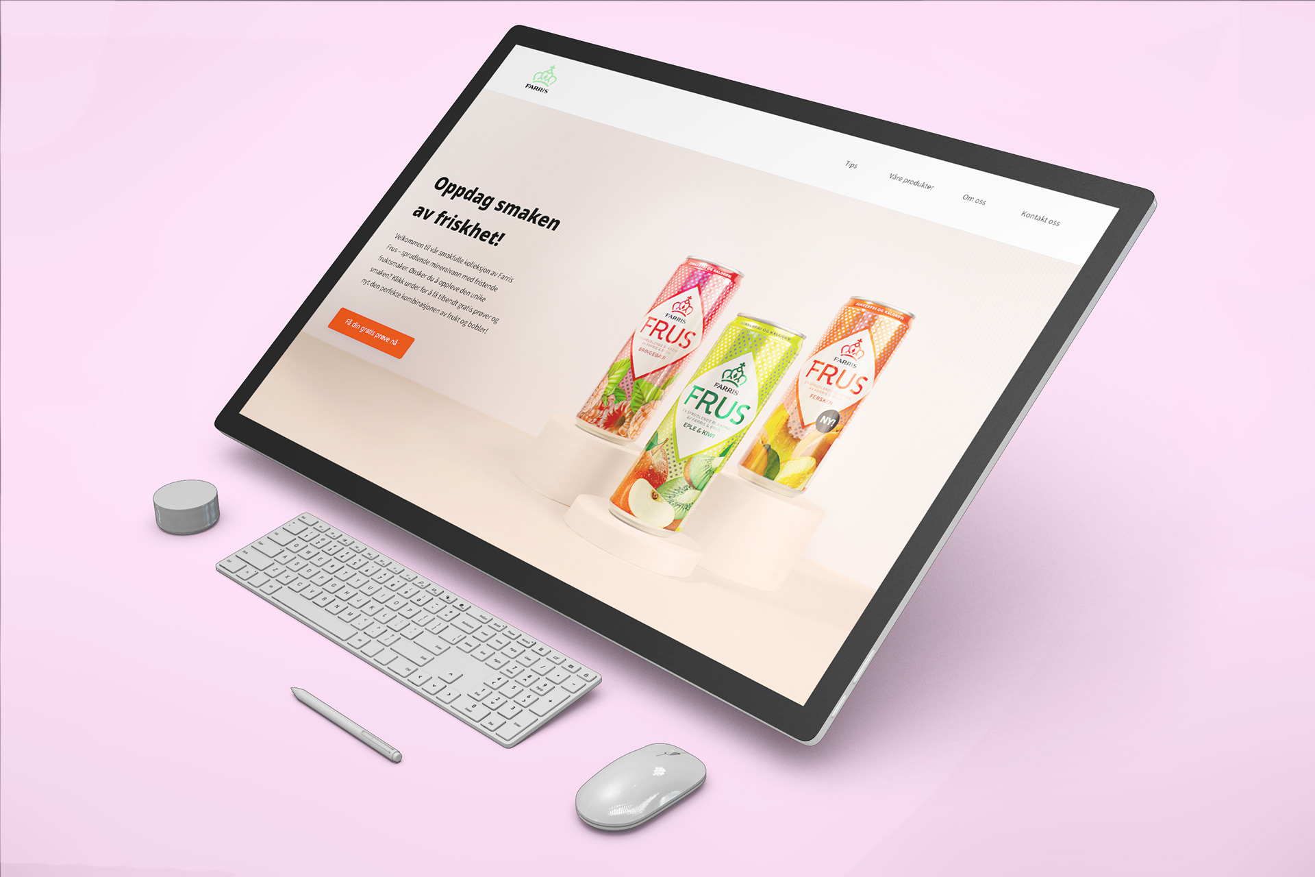 Desktop hero image mockup. Mockup: Designed by Freepik