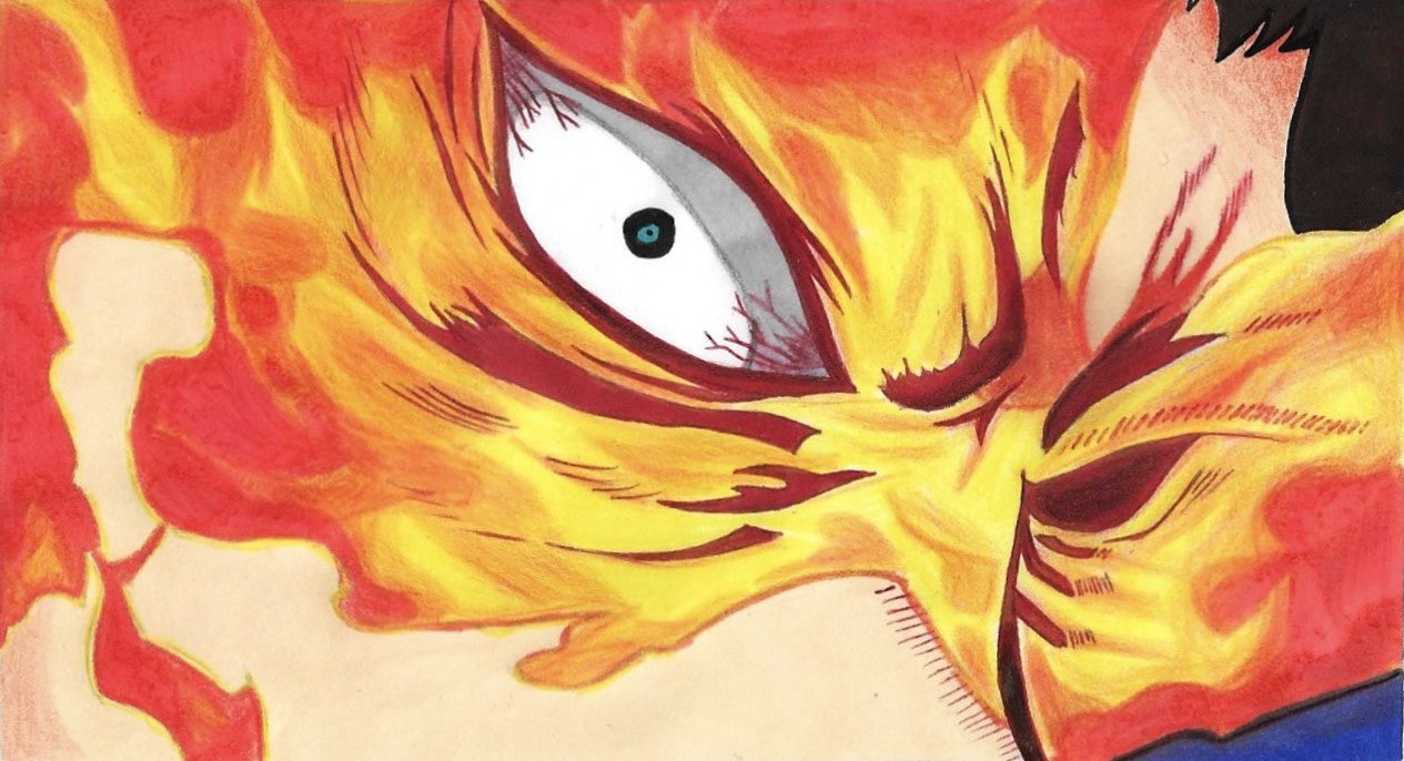 Endeavor du manga "My hero academia"