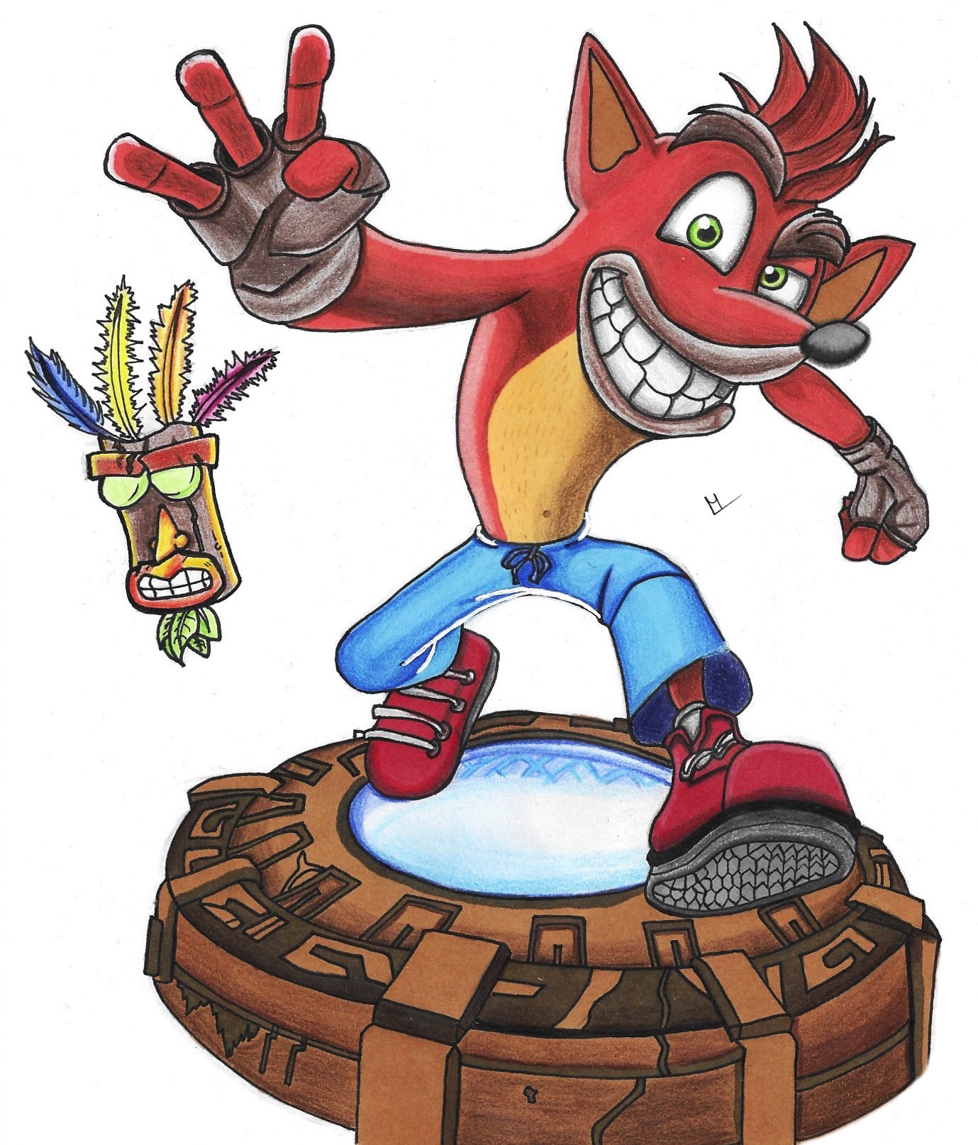 Crash du jeu-vidéo "Crash Bandicoot"