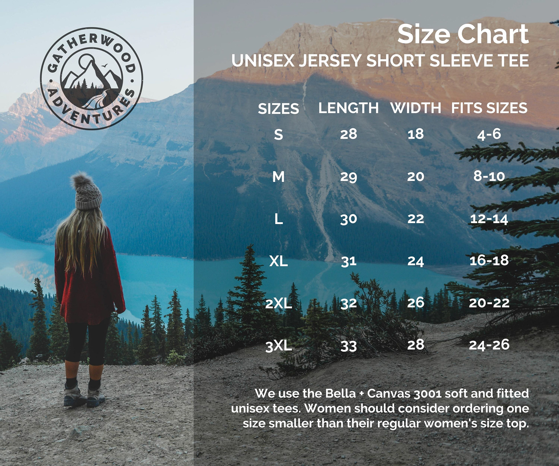T-SHIRT SIZE CHART