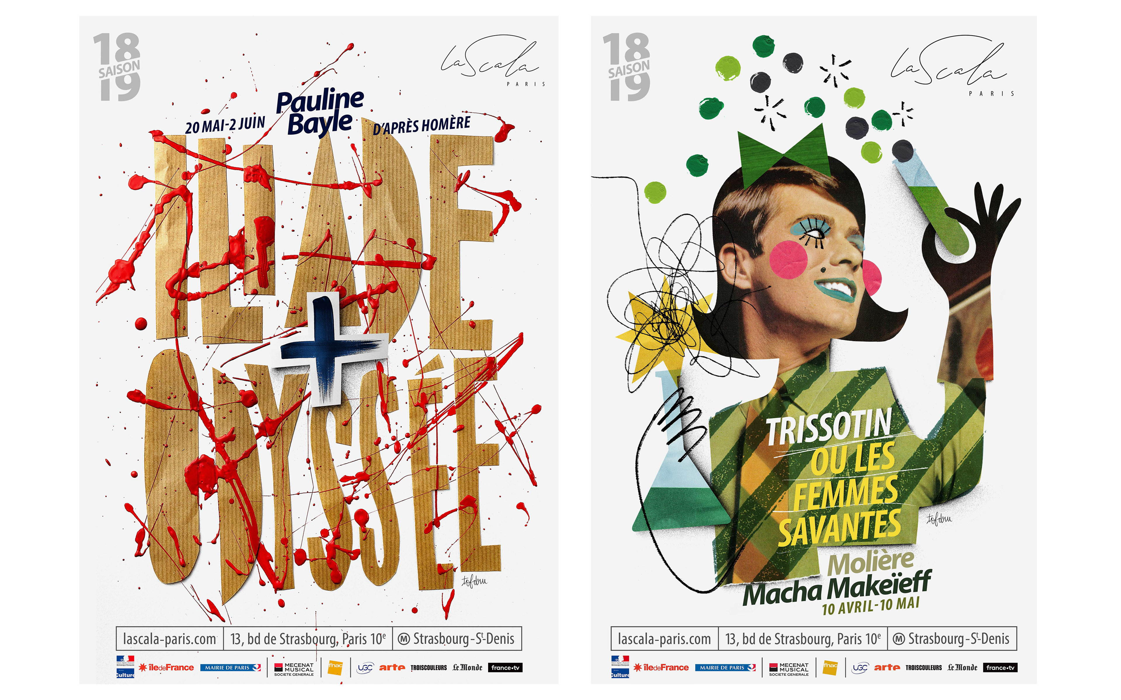 Tofdru, tof dru, PARIS, illustration, illustrateur, graphiste, graphisme, typographie, photographie, collage, dessin, peinture, atelier, workshop, théatre, spectacle, concert, scala, scala paris