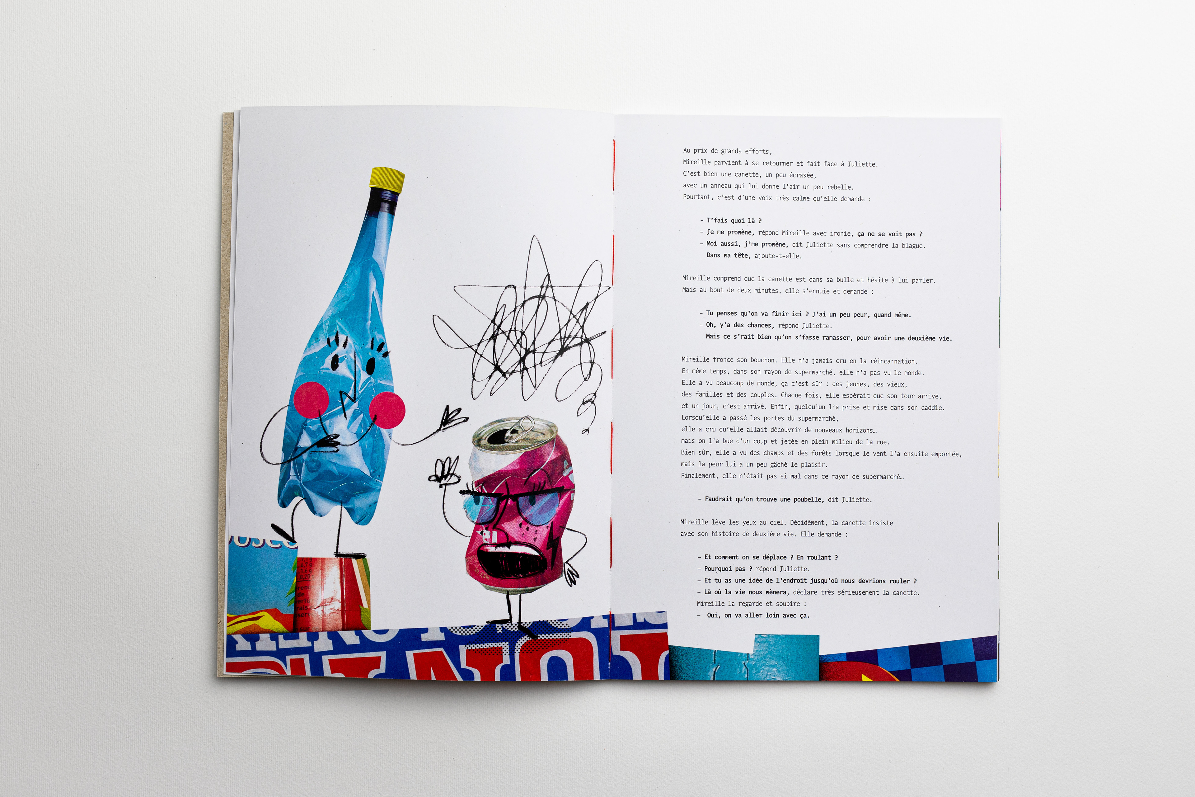 Tofdru, tof dru, illustration, graphisme, typographie, photographie, collage, dessin, peinture, recyclage, upcycling, conte pour enfants, dechets