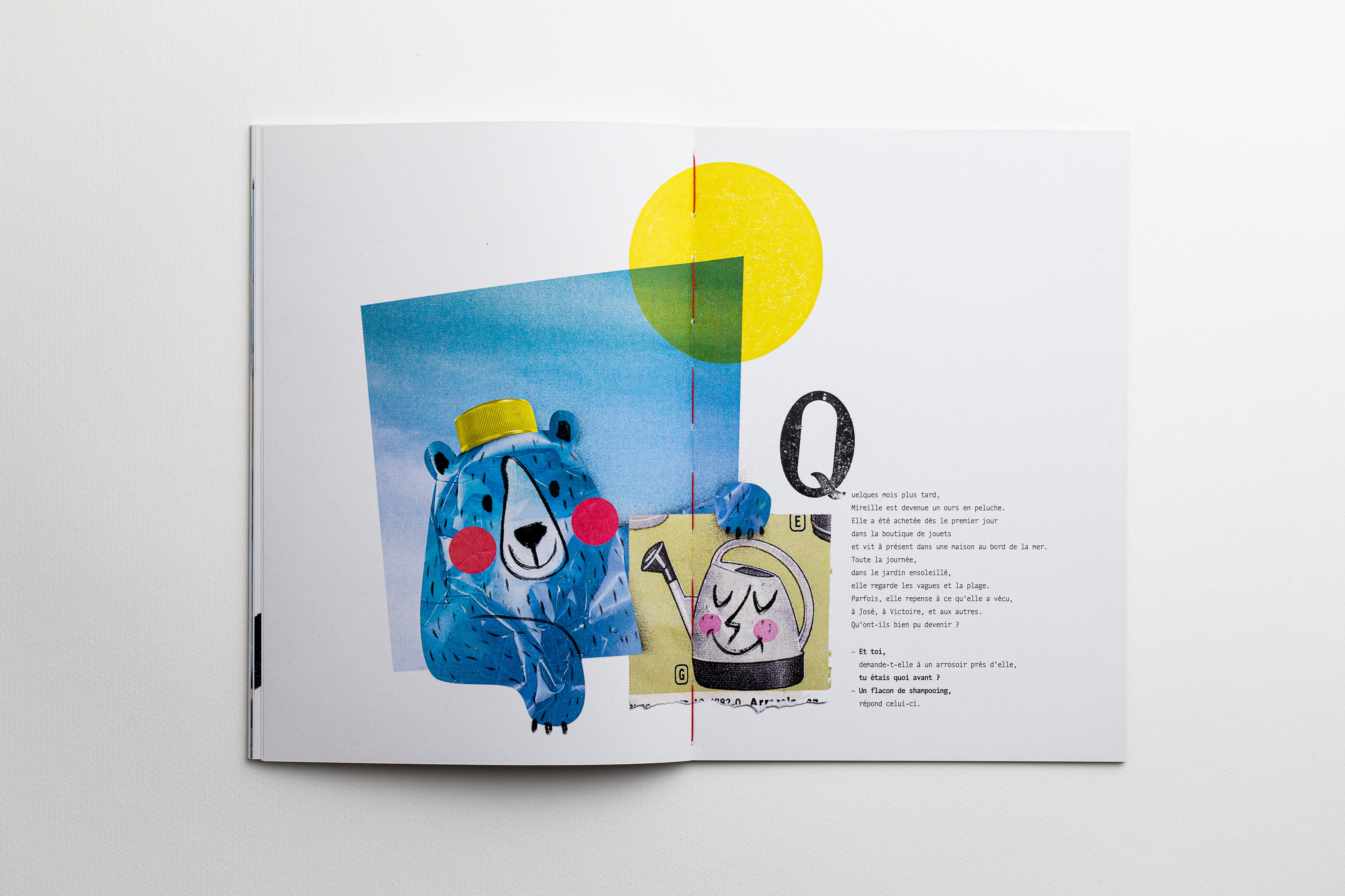 Tofdru, tof dru, illustration, graphisme, typographie, photographie, collage, dessin, peinture, recyclage, upcycling, conte pour enfants, dechets