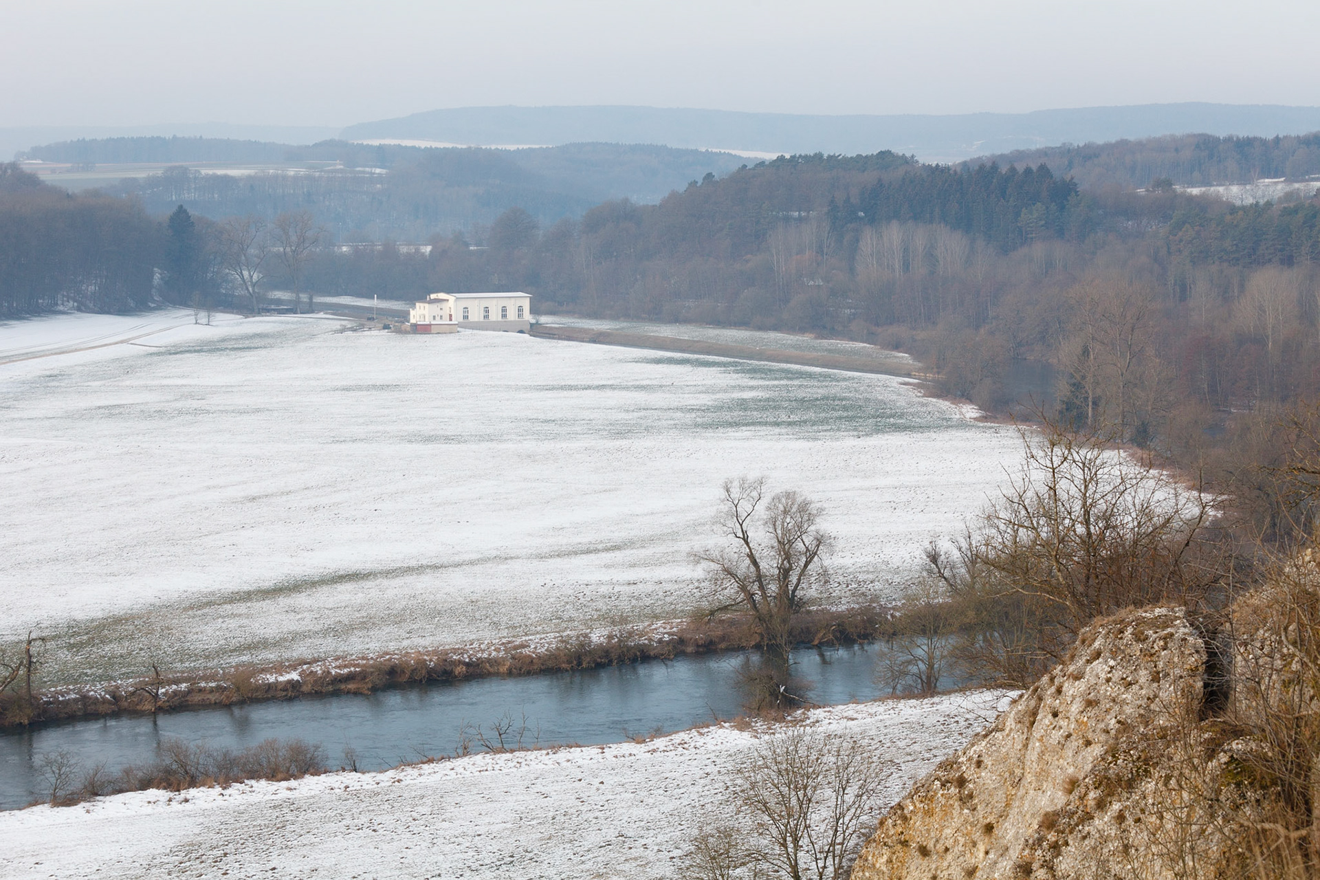 Wasserkraftwerk an der Donau