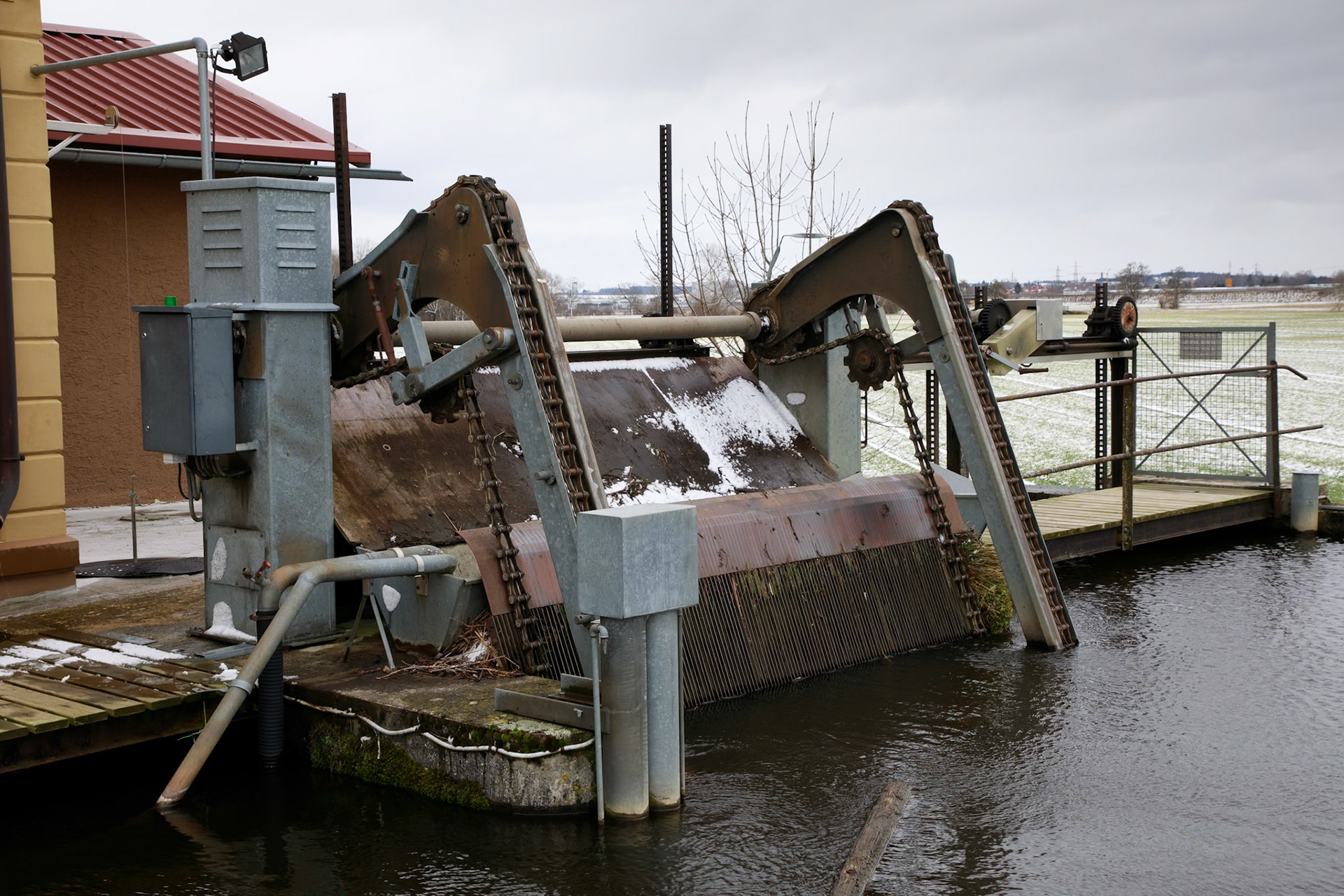 Rechen am Turbineneintritt