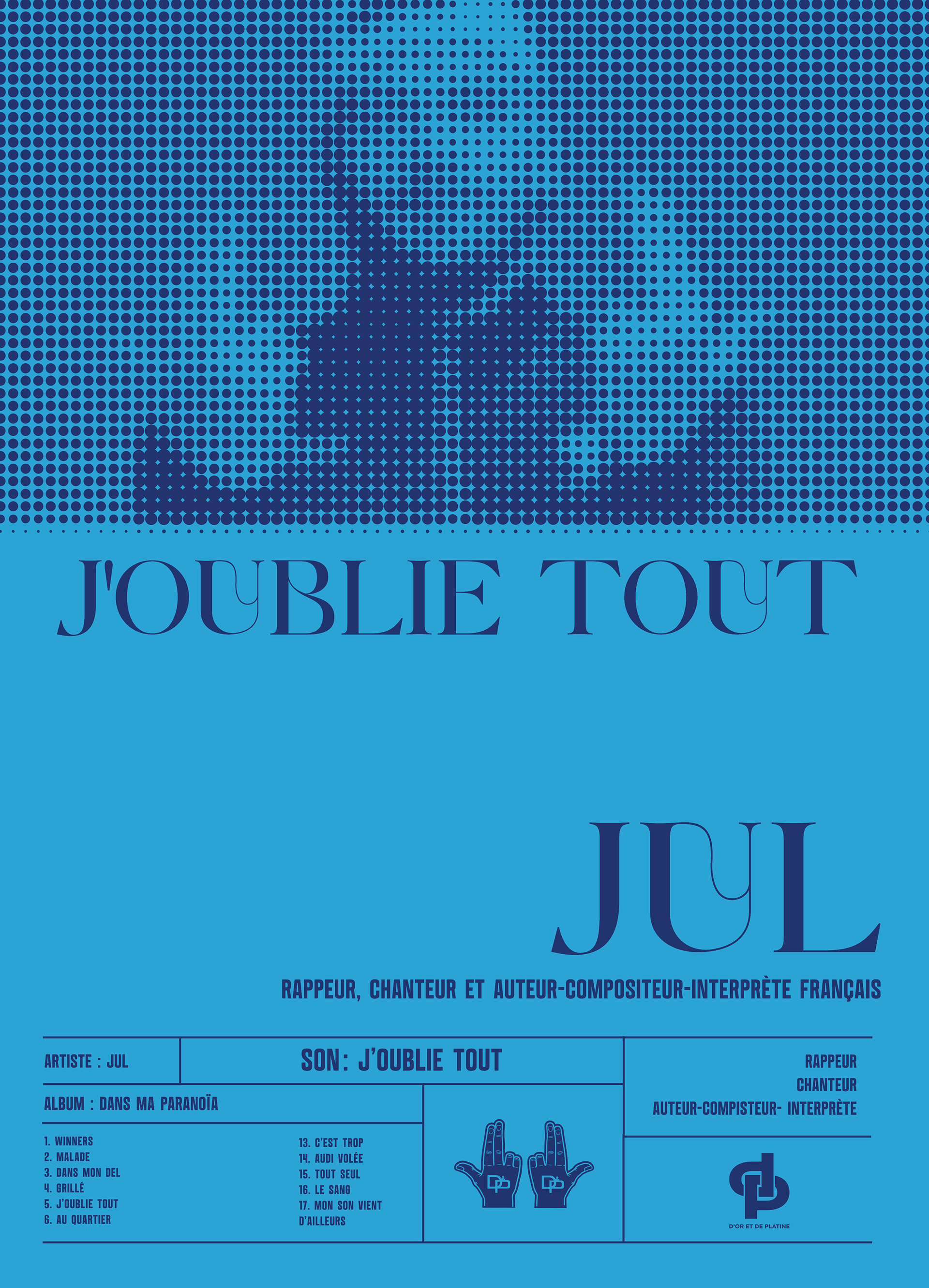 Affiche - J'oublie tout de JUL