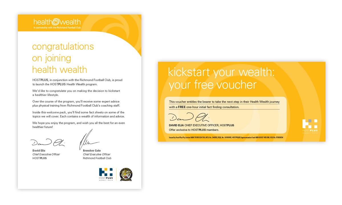 Welcome Letter & Gift Voucher