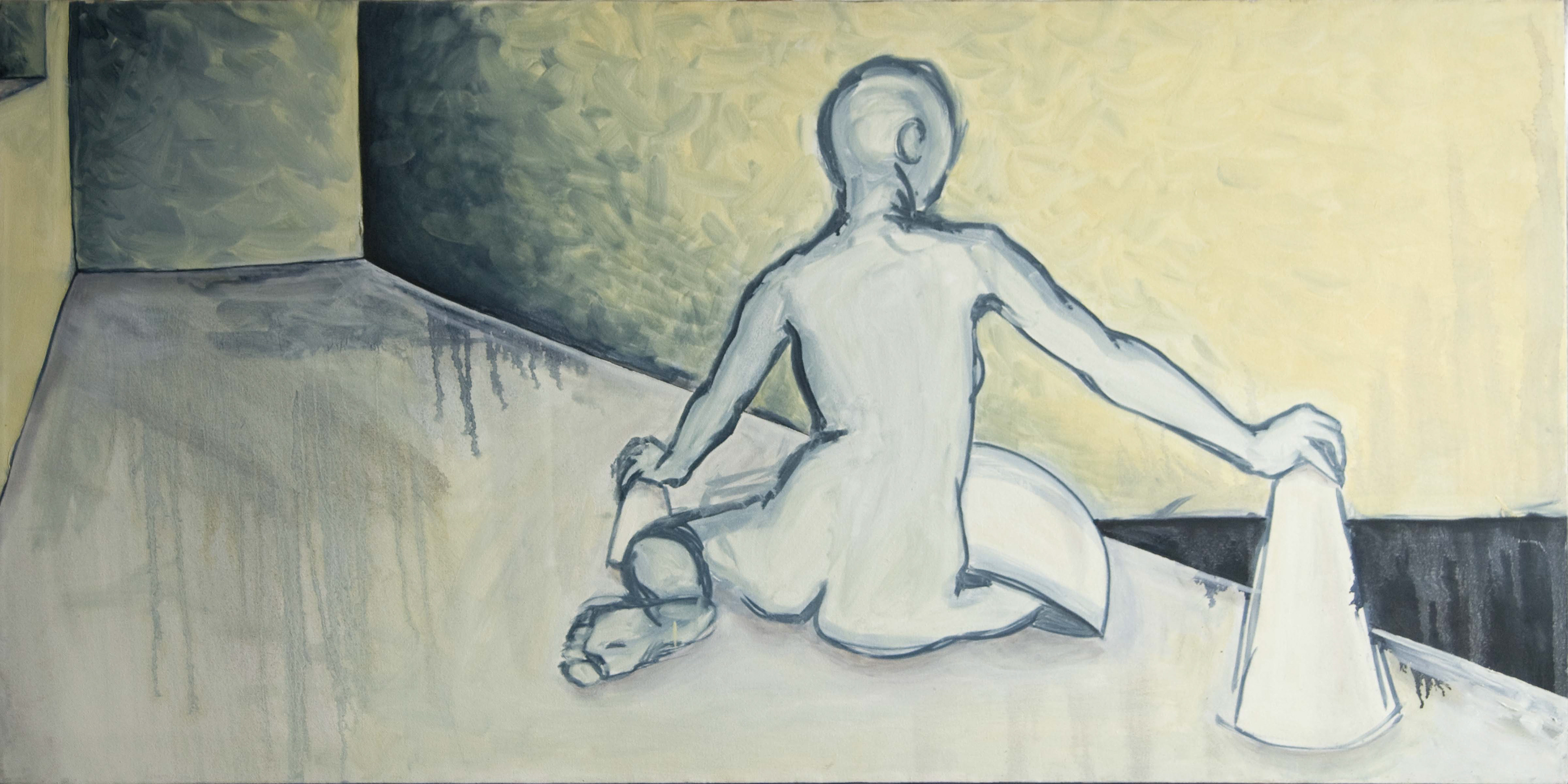 Nude onUntitled nude (model) 24x42" $300