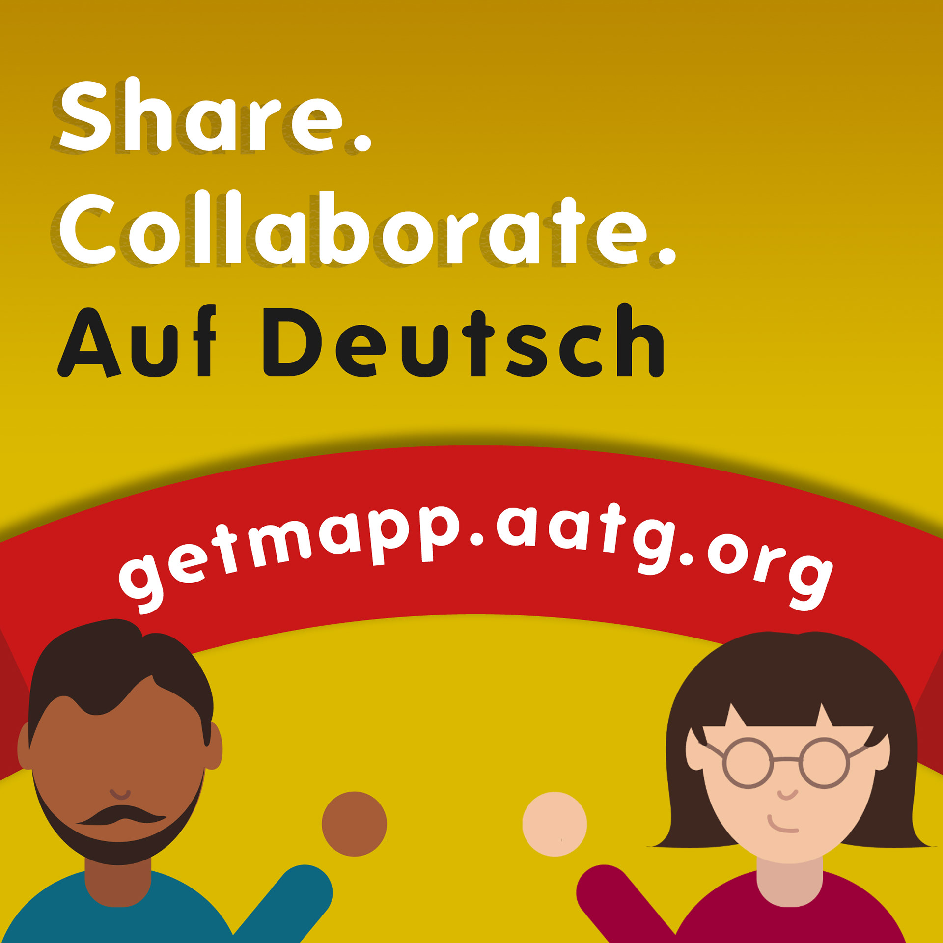 Facebook Ad Illustration - American Association of Teachers of German, 2020