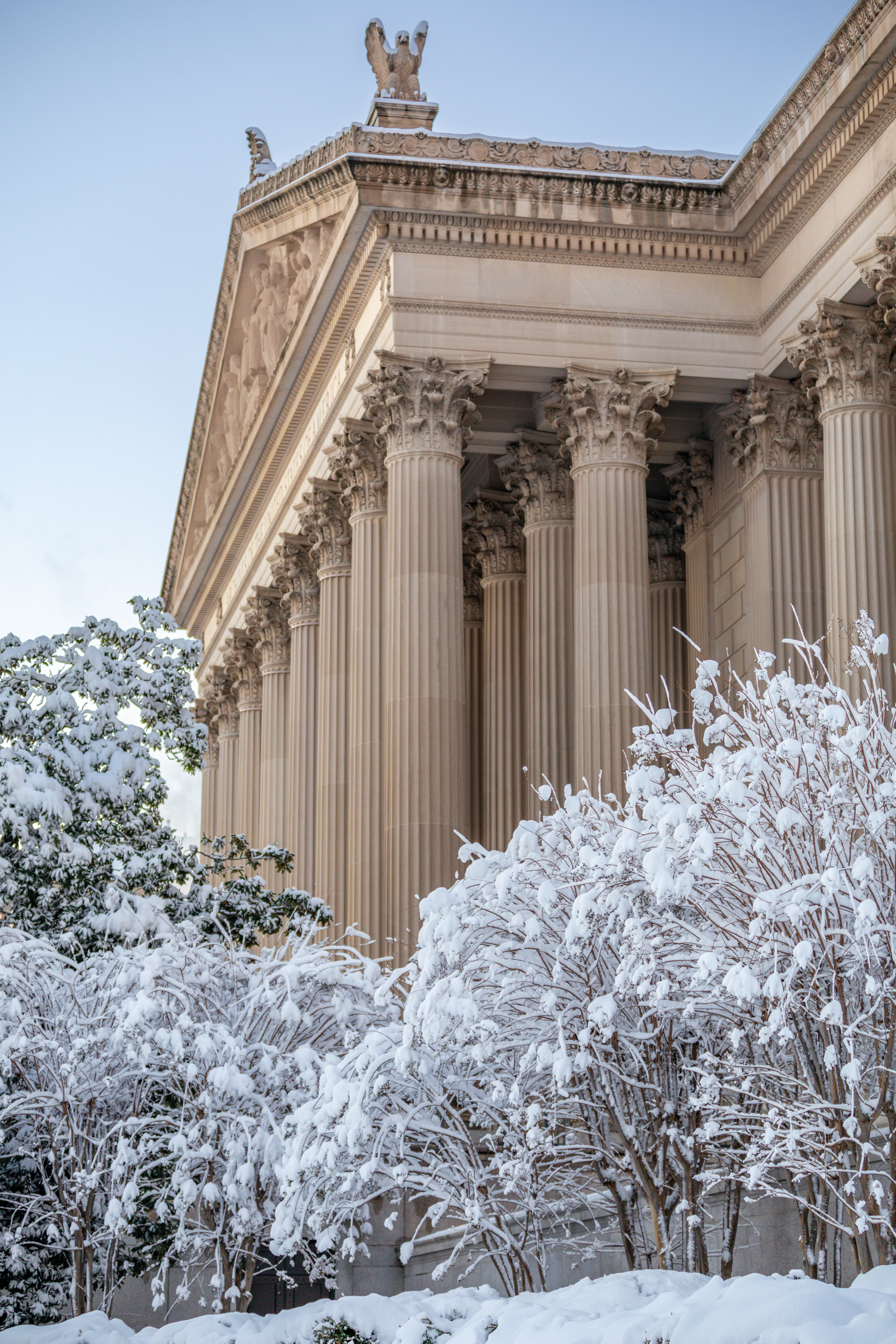 National Archives in Snow