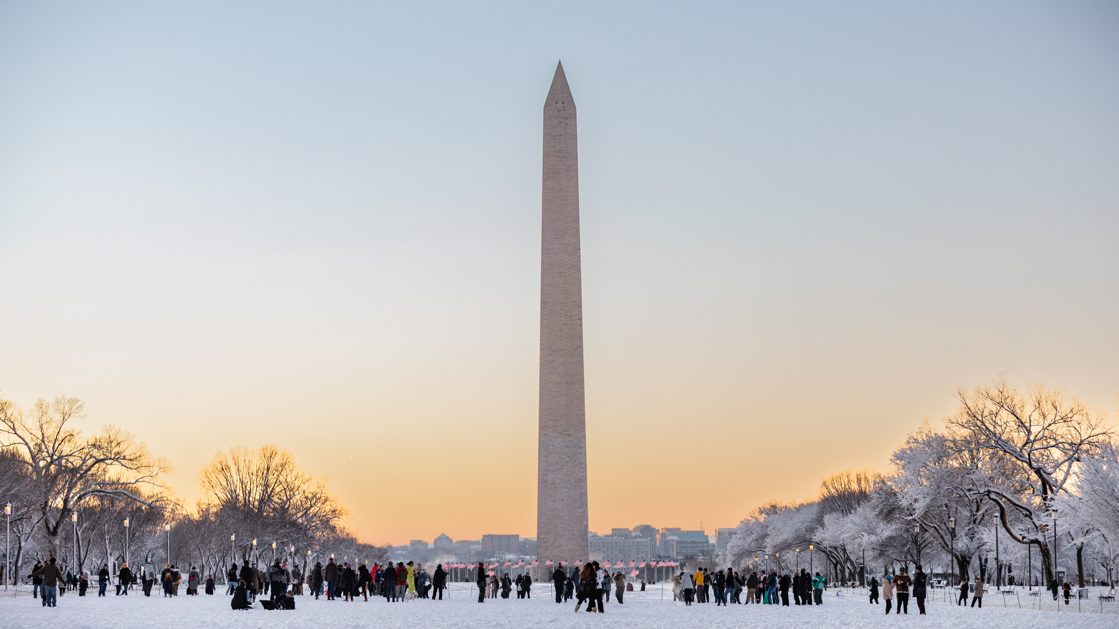 Sunset Snowball Fight