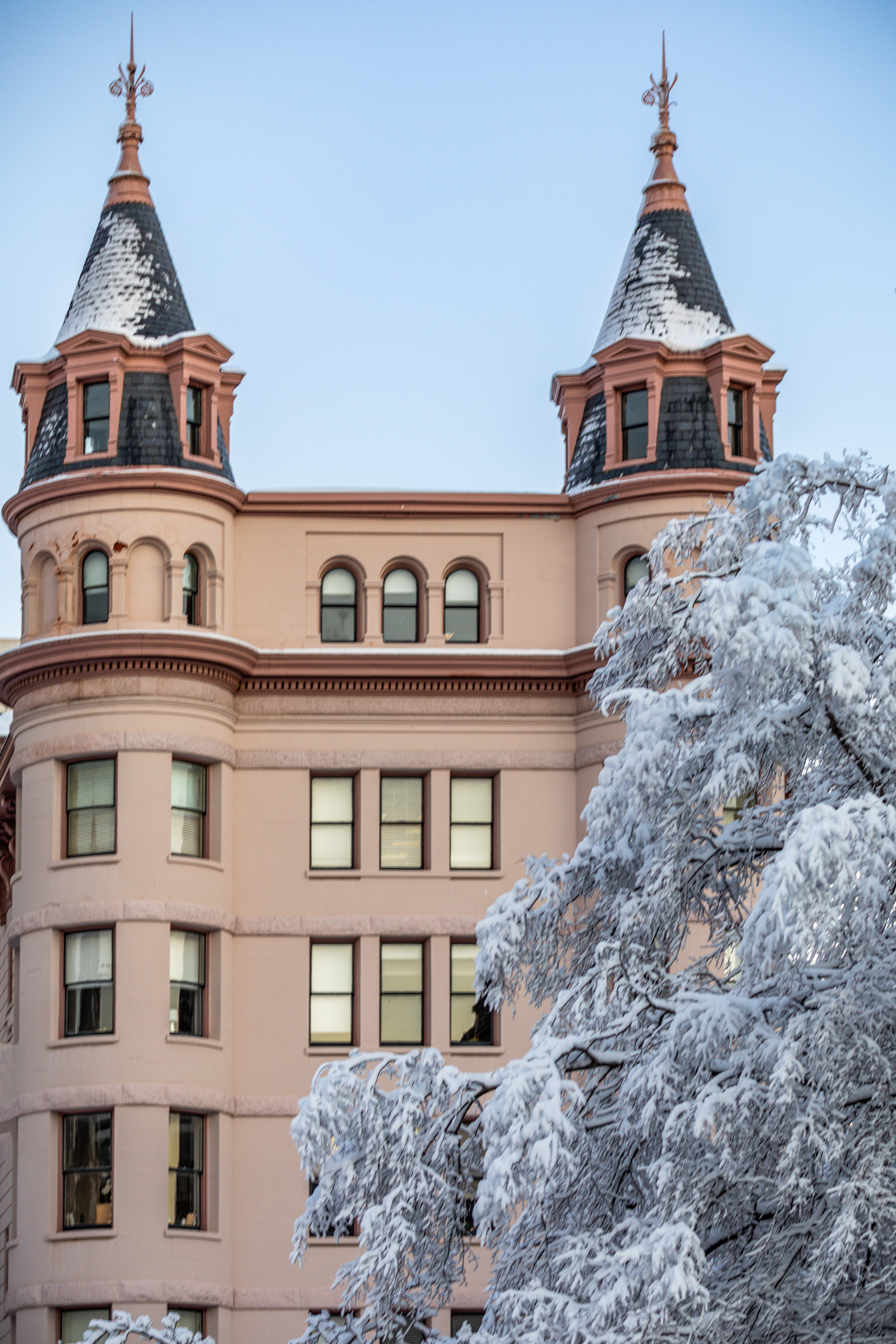 Spires in Snow