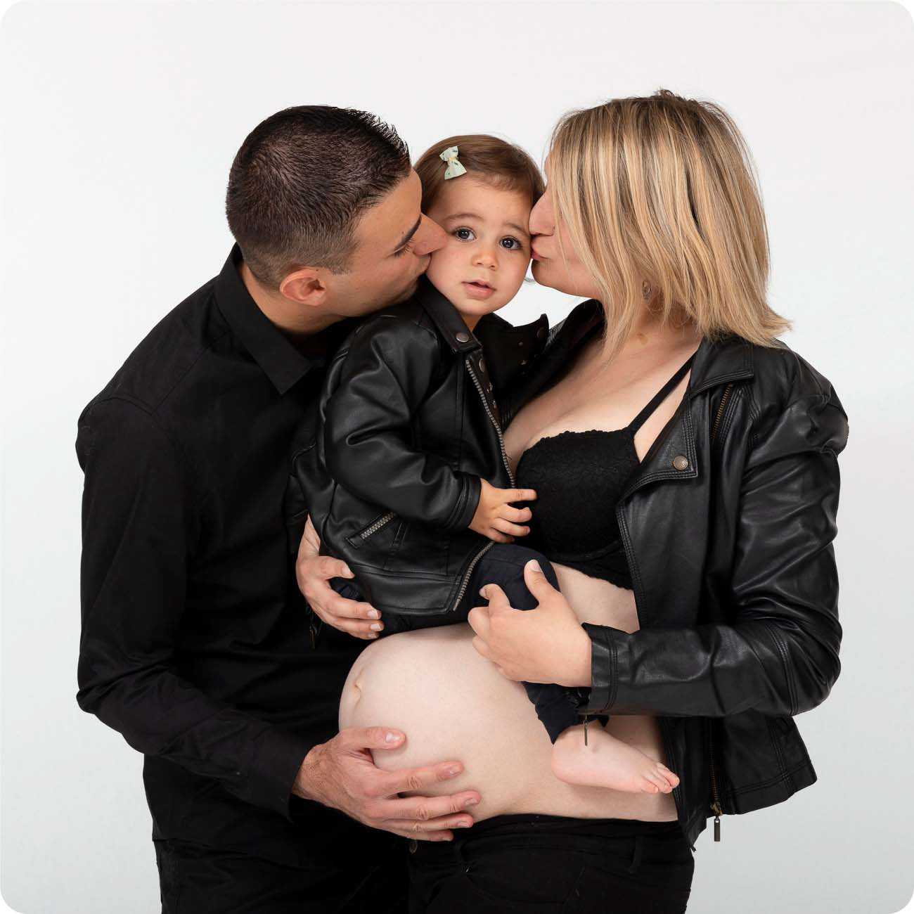 Photo grossesse avec les enfants La Bazoge sarthe