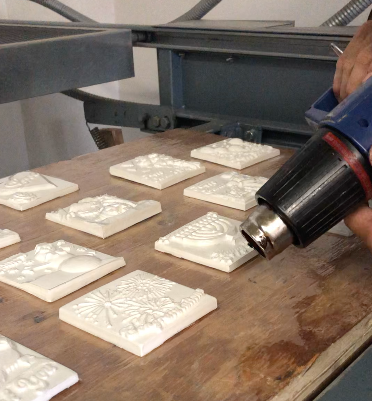 Heat Gun Form Fitting After Vacuum Press Impressions