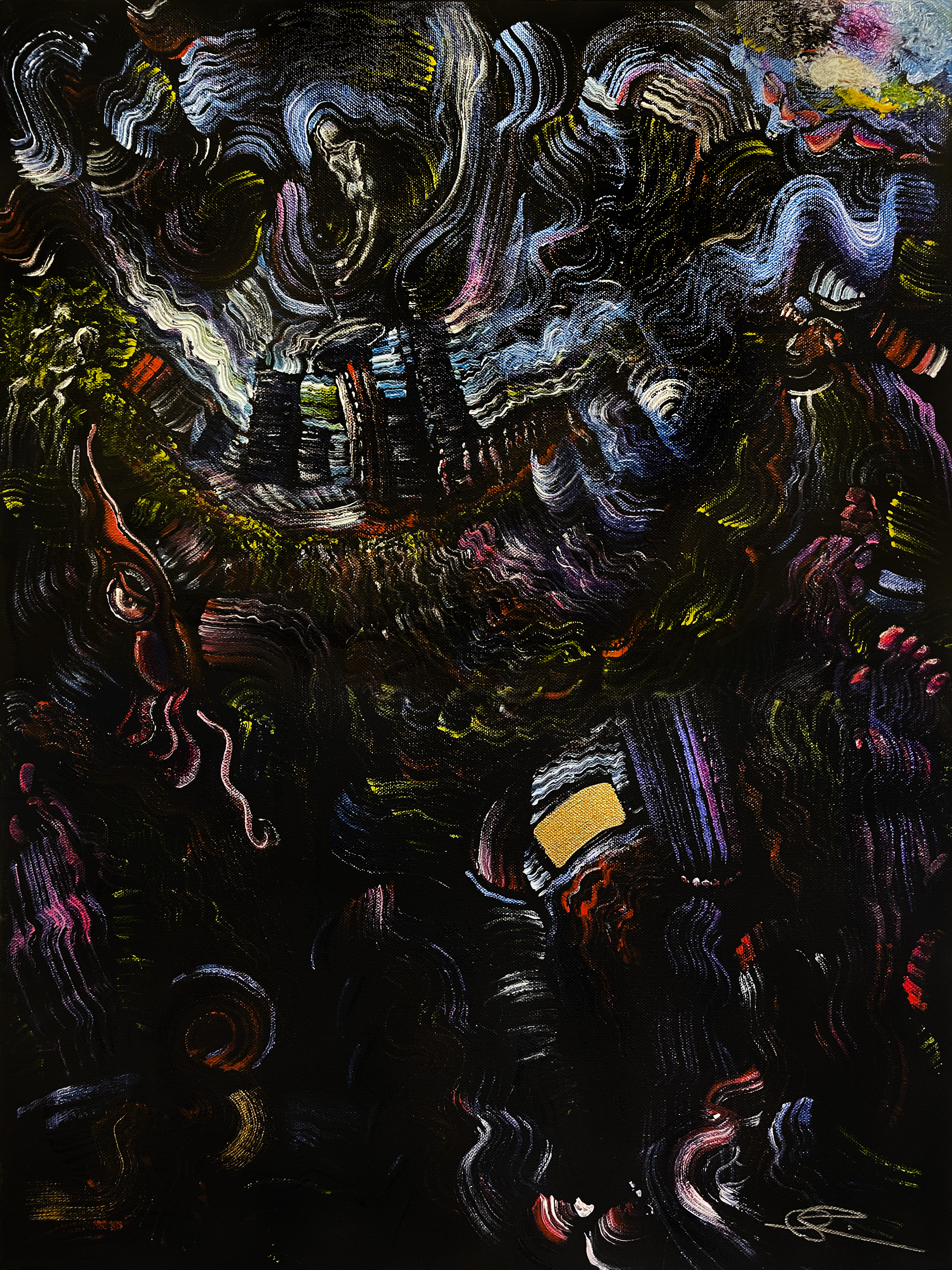 "Spectacle," 2022, Acrylic, 24" x 18"
