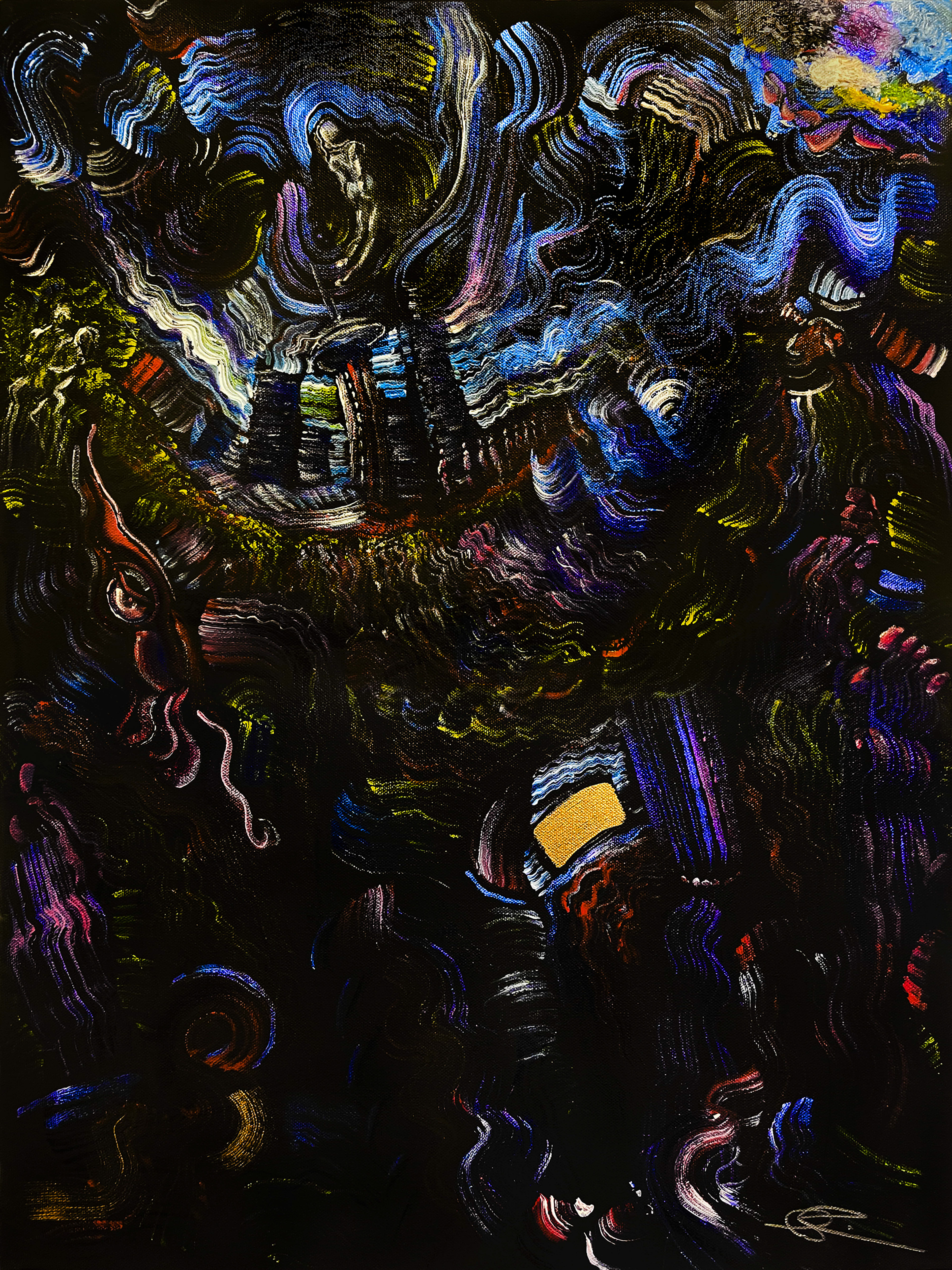 "Spectacle," 2022, Acrylic, 24" x 18"