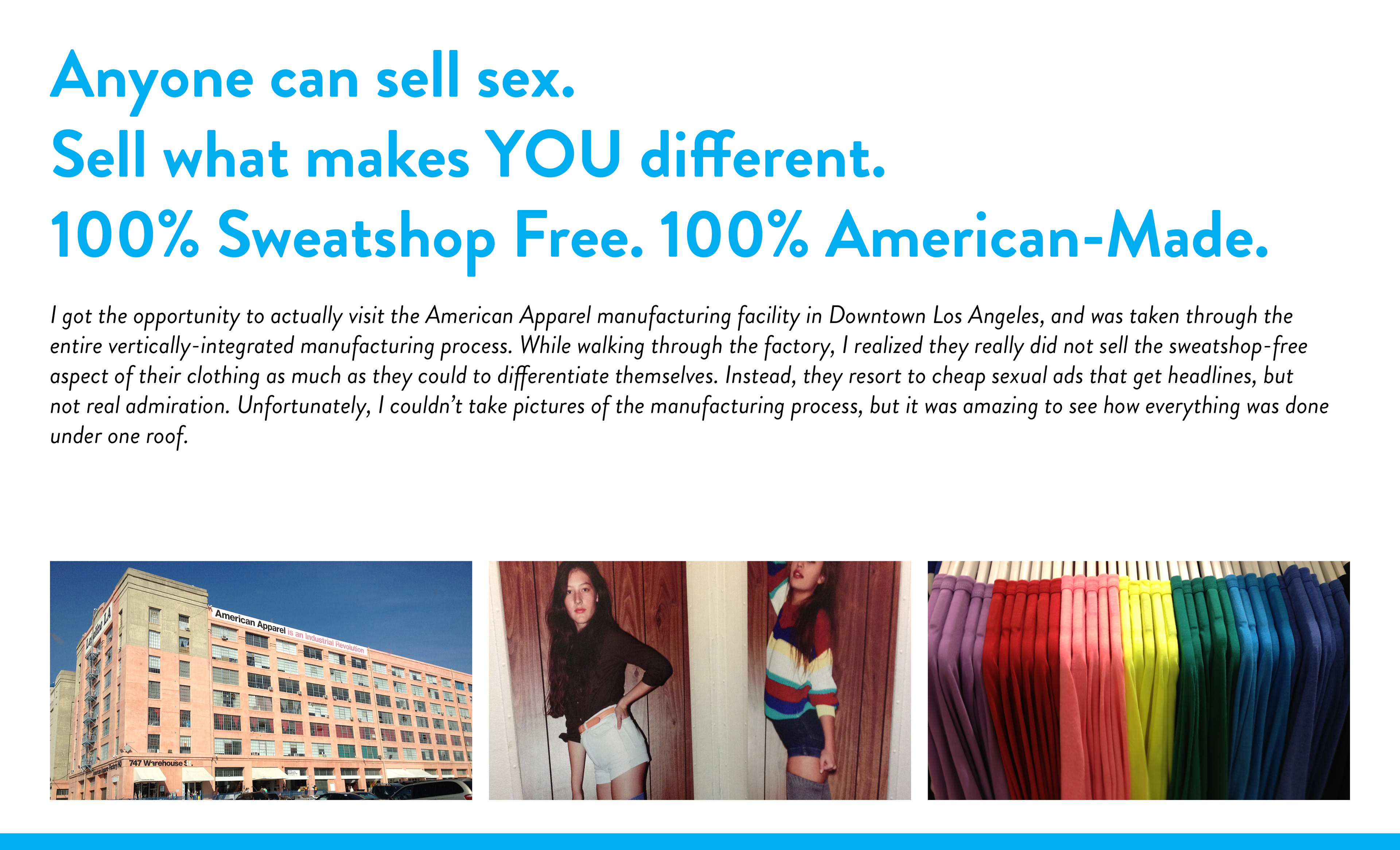 Andy Cooper - American Apparel Re-brand: Wear Your Freedom