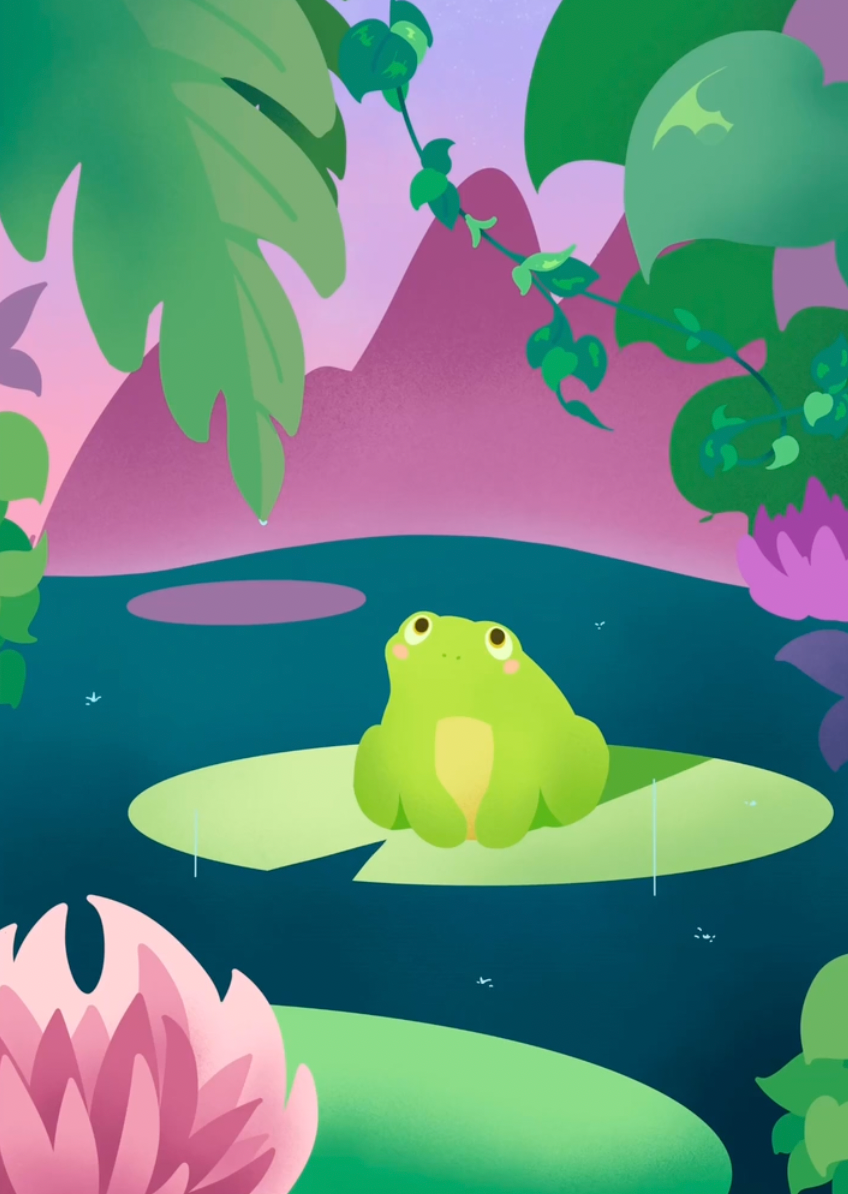 Frog Phone Background