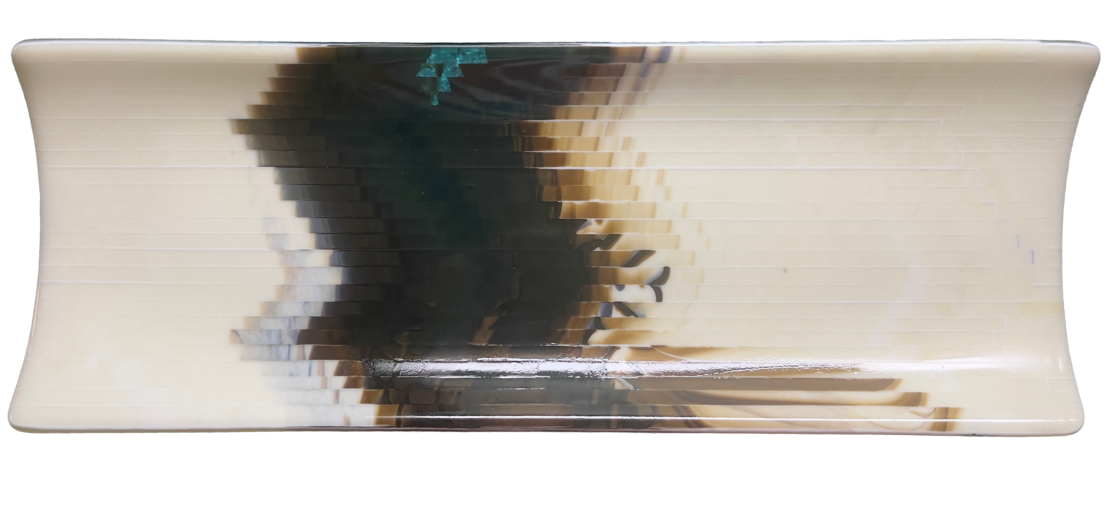 Channel Plate created using a Bullseye Glass cascade style