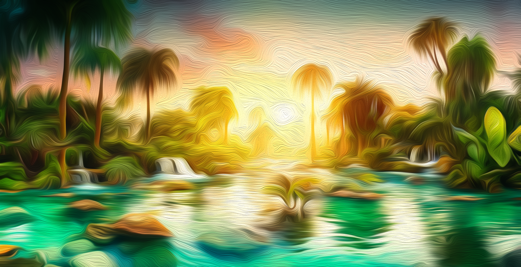 AI Tropical Oasis