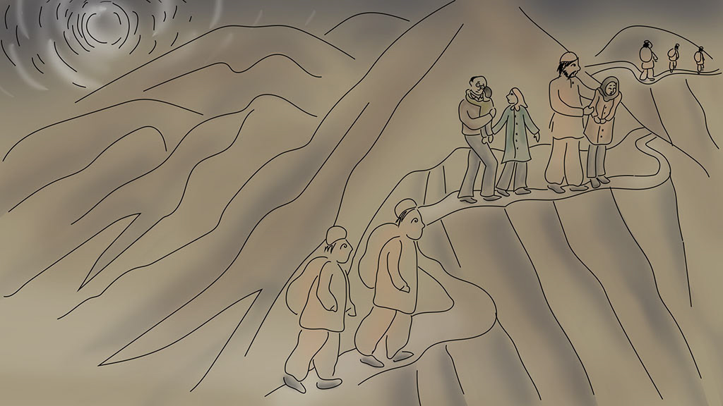 April 6, 2017 | My Exodus: A Very Persian Passover  | Jewish Journal Passover Feature Article | Written and Illustration by Shirin Raban