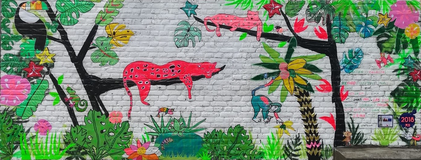 Fresque Rue Moris- Saint-Gilles- école SJBS 2018