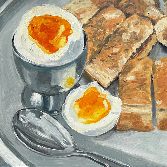 Dippy Eggs (oil)