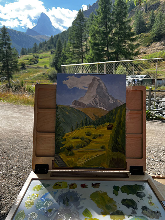 The Matterhorn (oil) Plein Air