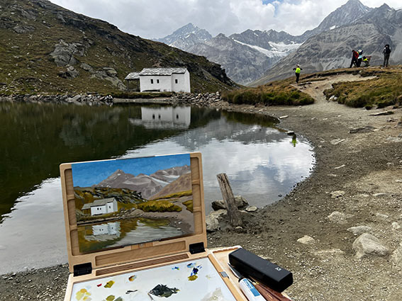 Schwarzsee (oil) Plein Air