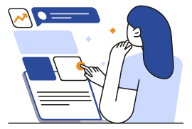ilustración conceptual de diseño y desarrollo de sitios web impactantes