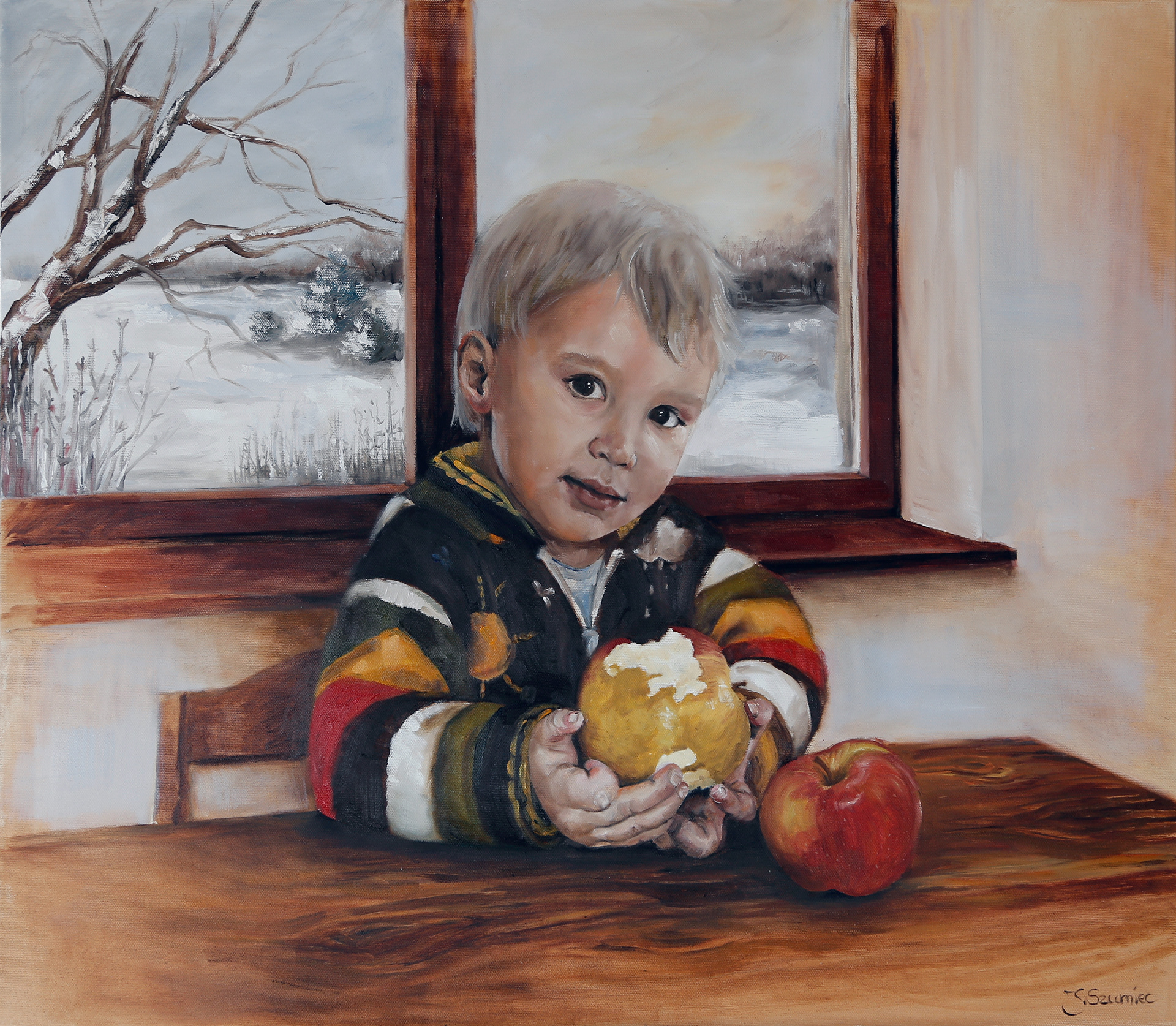 Jaś. 70x80. Olej na płótnie.