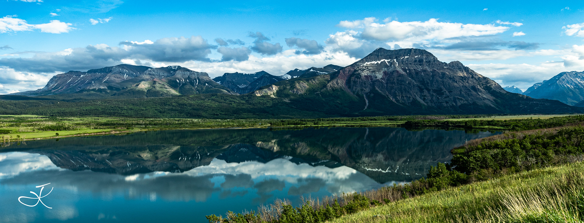 Rare windless day allowed for this mirror.