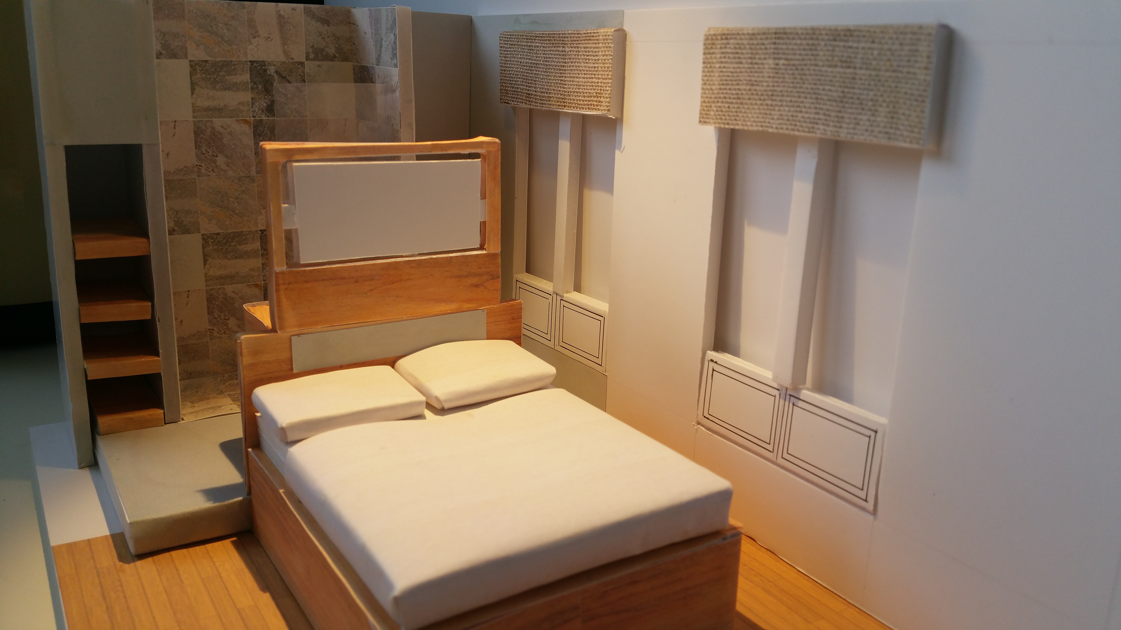 suite parentale - maquette à l'échelle 1/20ème