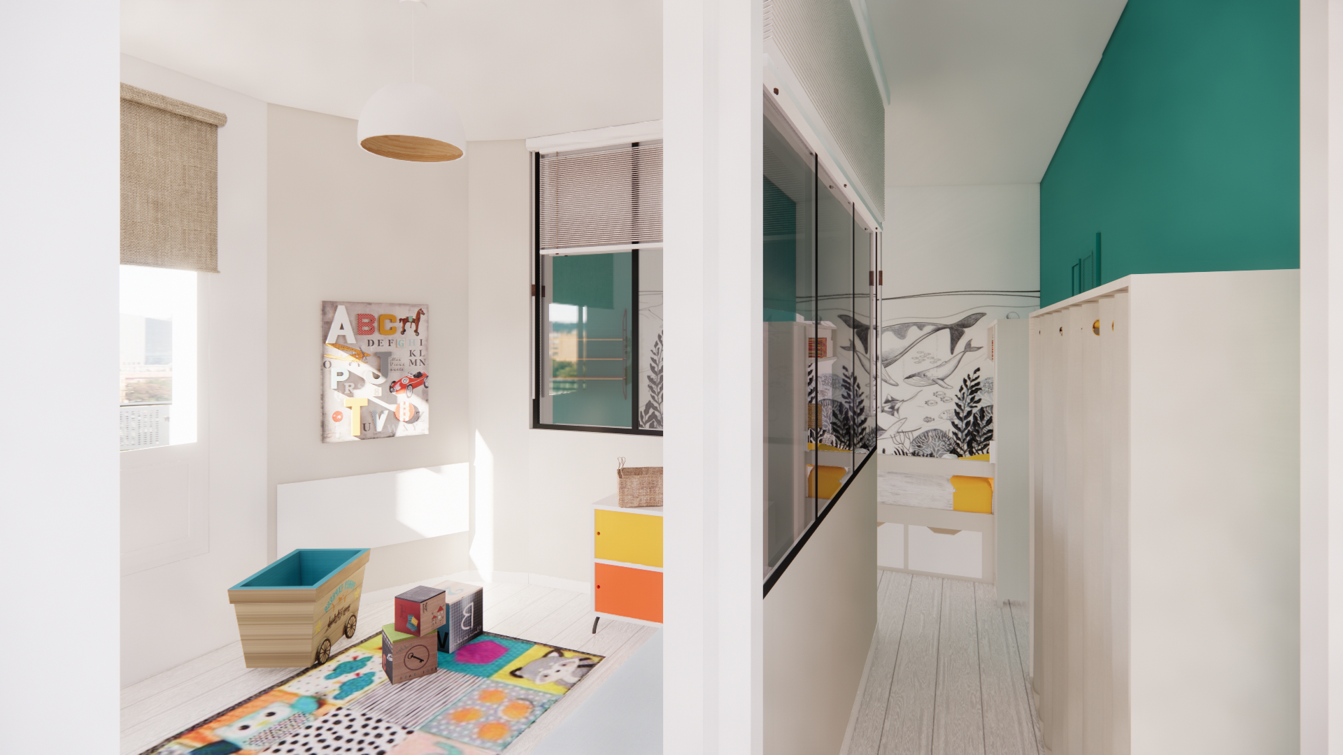 Entrée de l'espace enfants