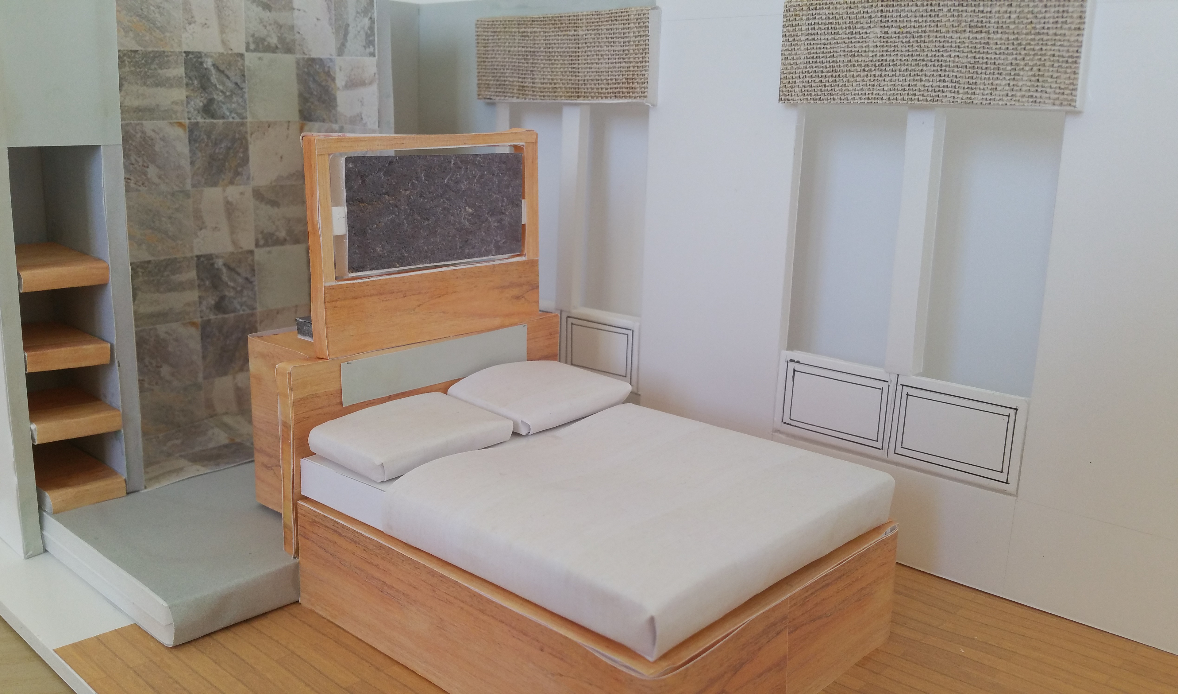 suite parentale - maquette à l'échelle 1/20ème