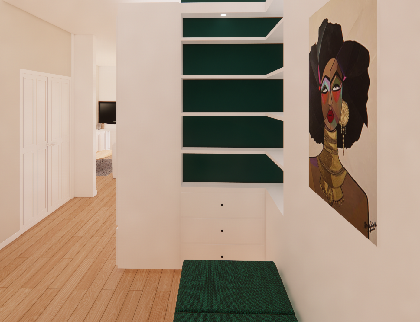 Meuble sur mesure - côté expo